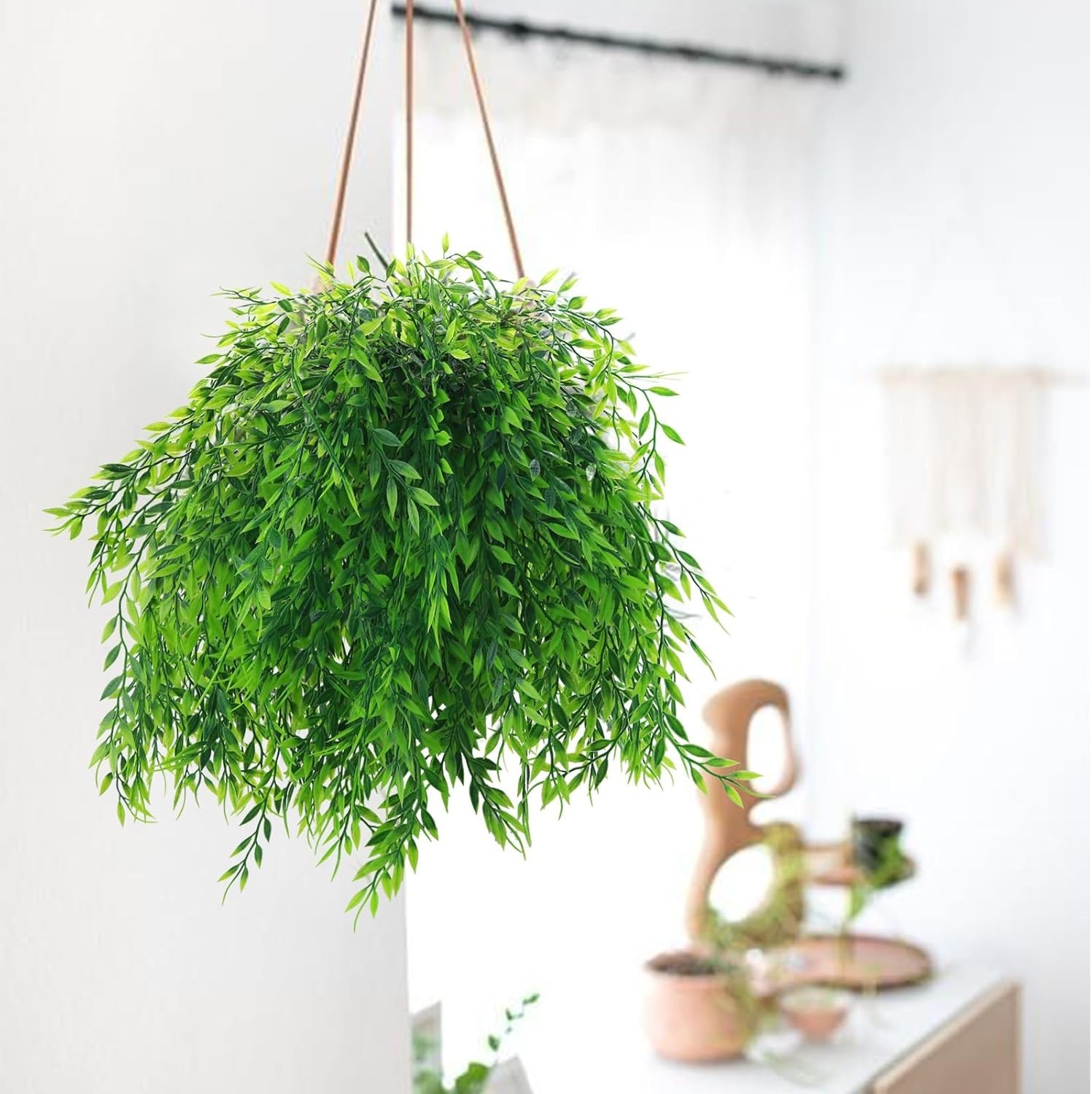 8 OR 10 PACK Artificial Bushes Greenery Plants Stems Faux Shrubs Boxwood Plants