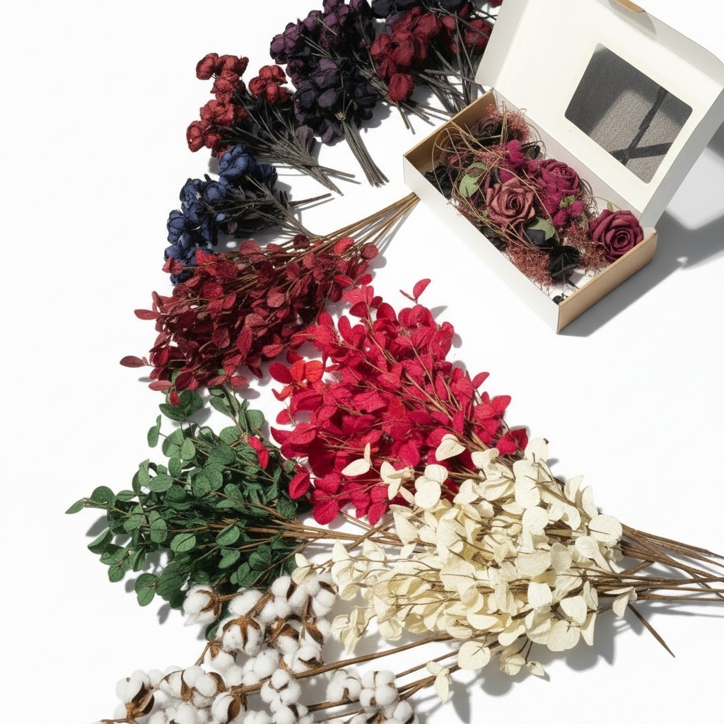 Huge Bundle Of Brand New Beautiful Mixed Faux Roses, Eucalyptus Etc Over 50 Pcs!