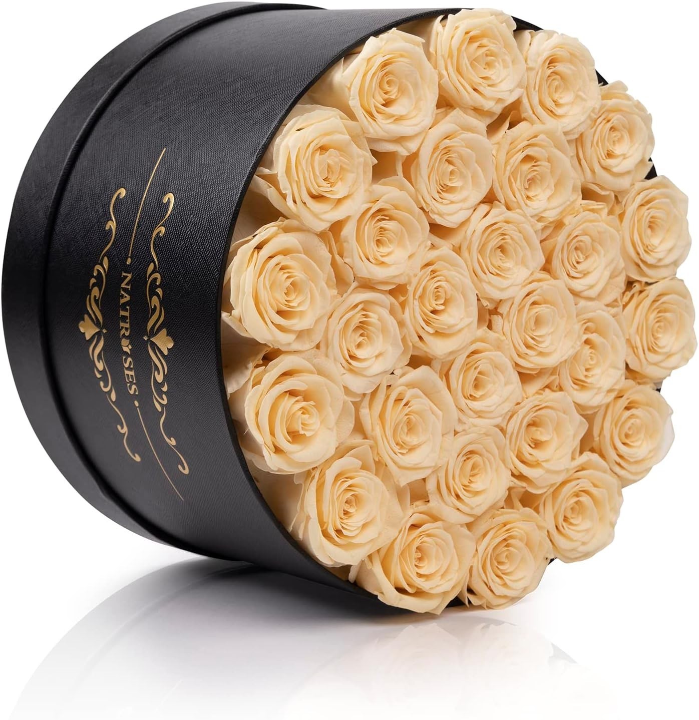 Gifts Her 27 Piece Forever Preserved Roses in a Box Preserved Flowers Delivery