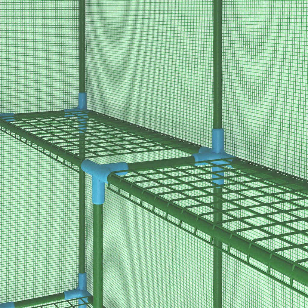 Greenhouse Grow House for Plant Growing Green House with Shelves Steel vidaXL