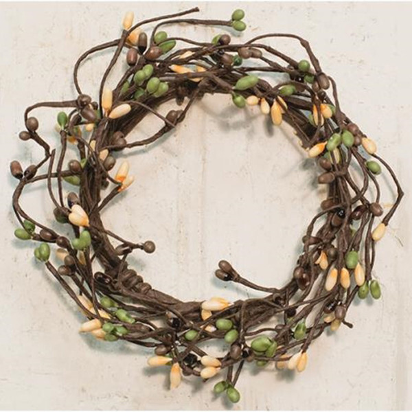 Pip Berry – Coffee Bean Candle Ring / Wreath 3.5″ Inner 6.5″ Outer Diameter