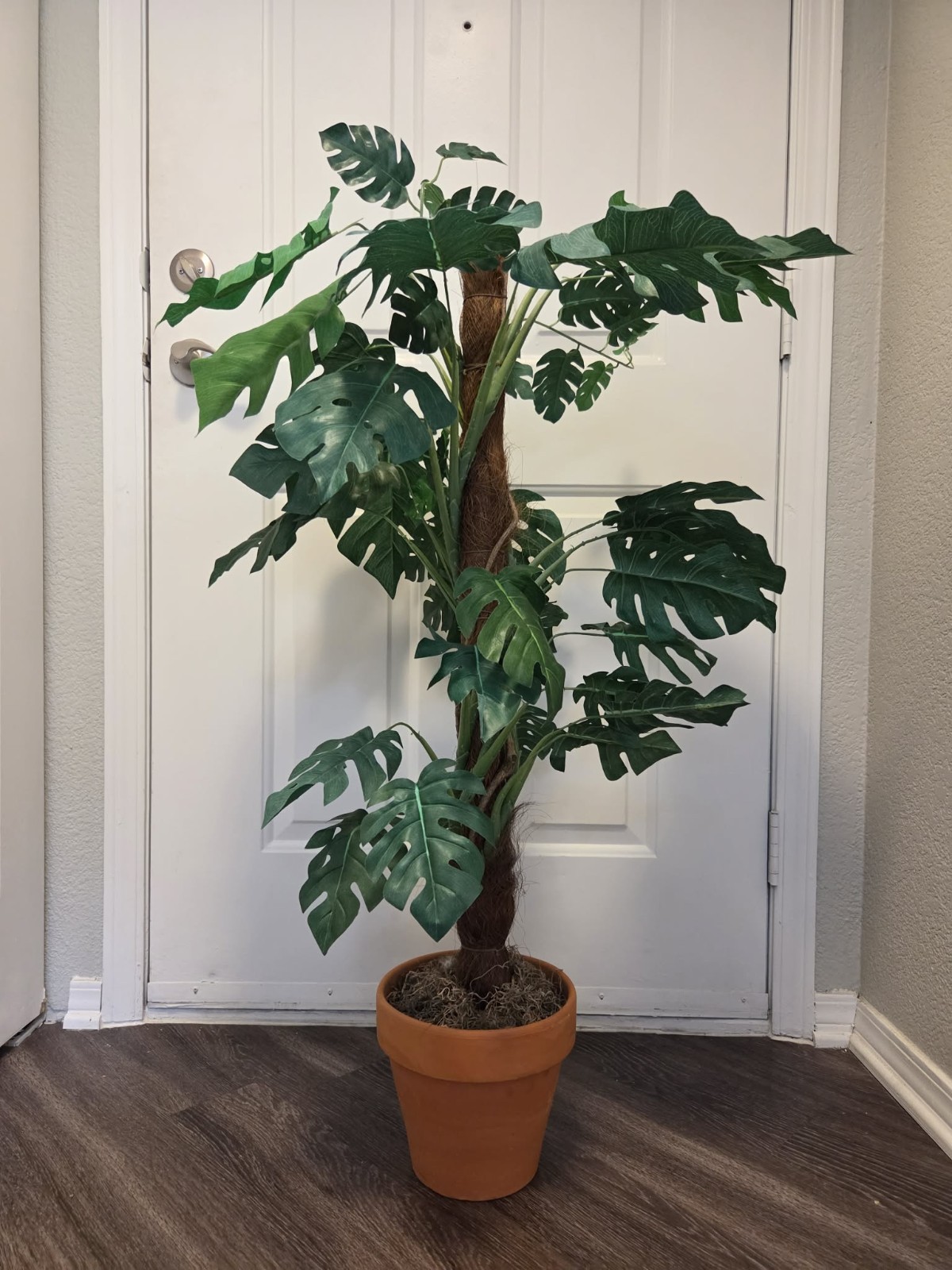 39″ 3.3ft Faux Artificial Monstera Tree Fake Plant in Pot Indoor – Realistic!