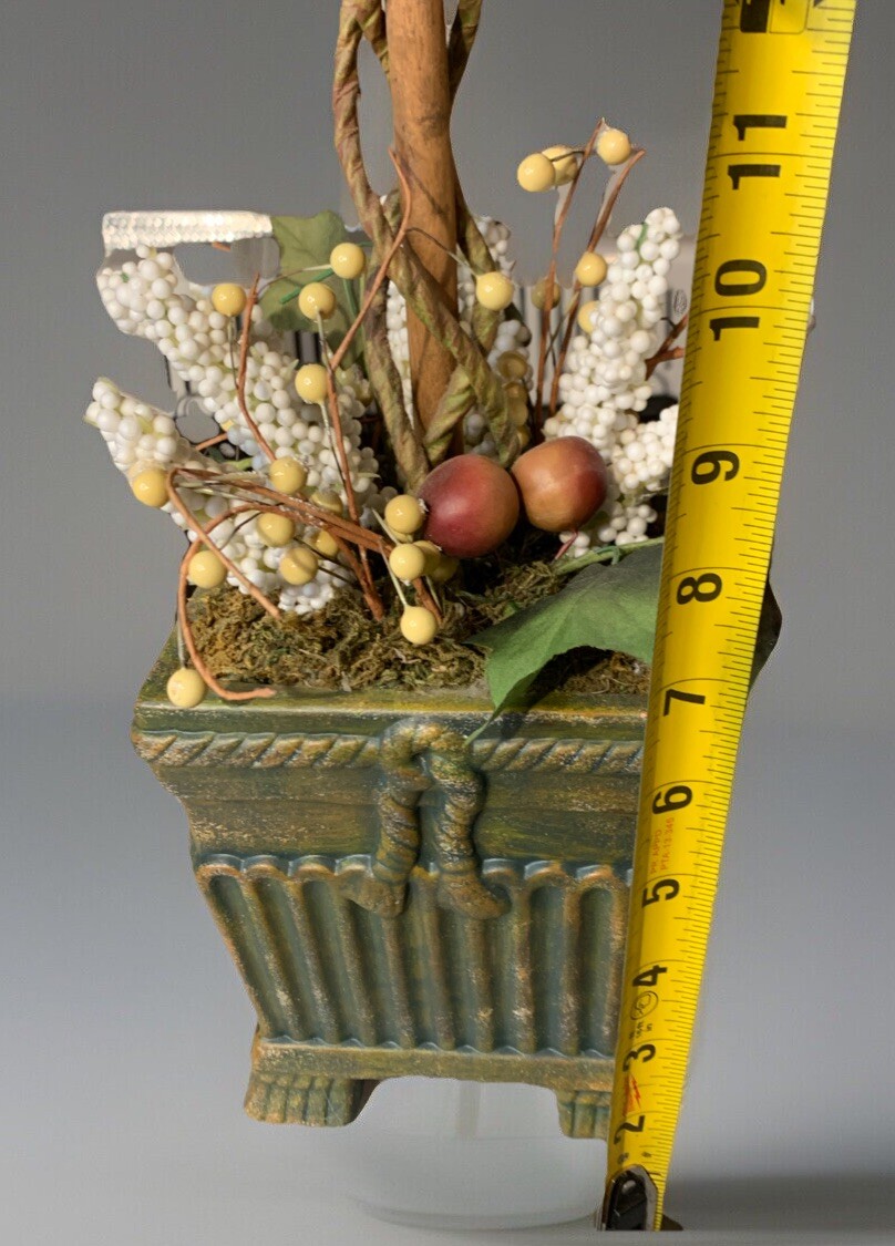 Estate MAGNOLIA Topiary 27” Tall Artificial Floral Decor Ceramic 6” Pot Clean