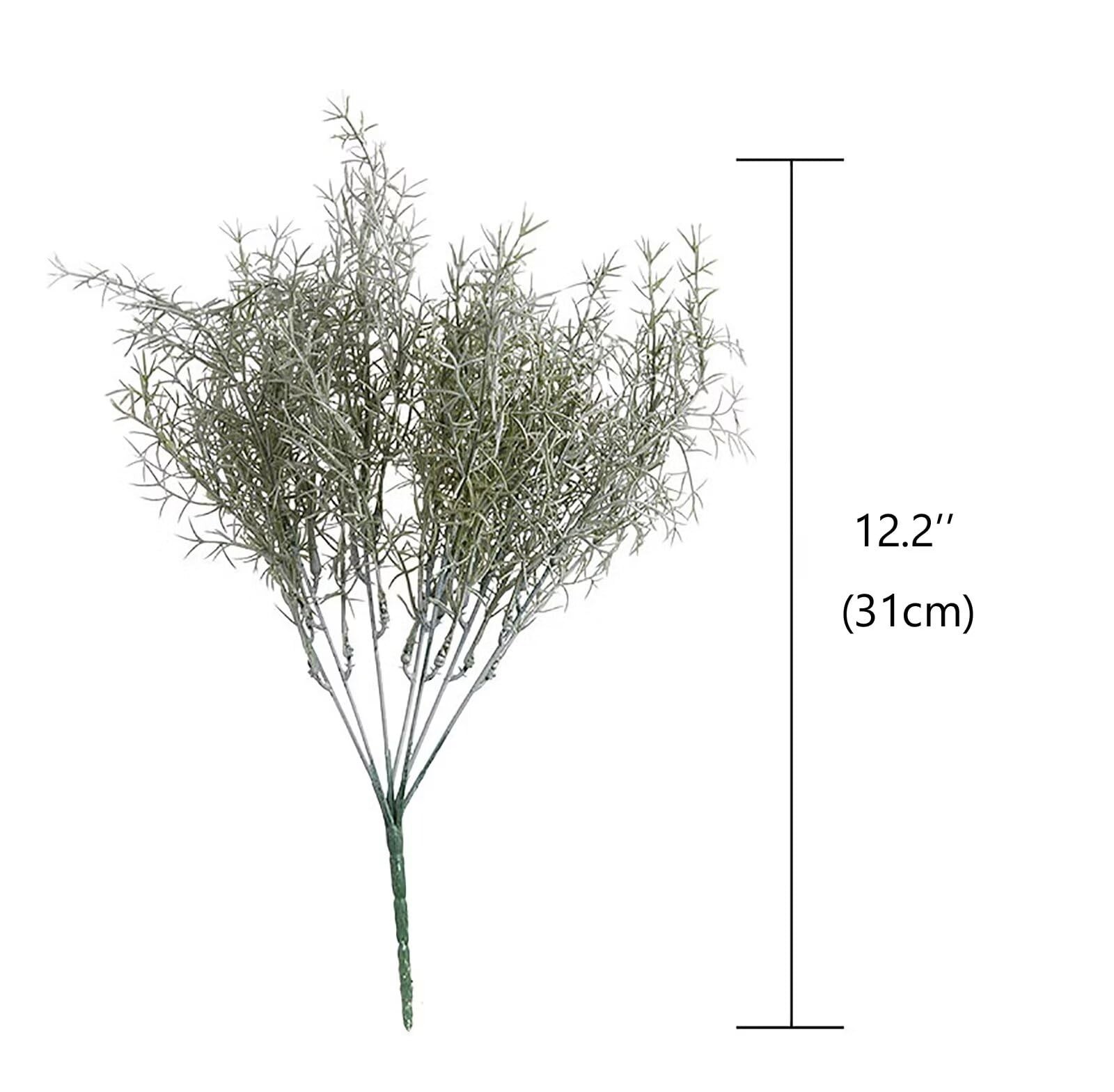 4 Pack Artificial Rosemary Plants, Fake Leaves Stems, Faux Branches for Table…