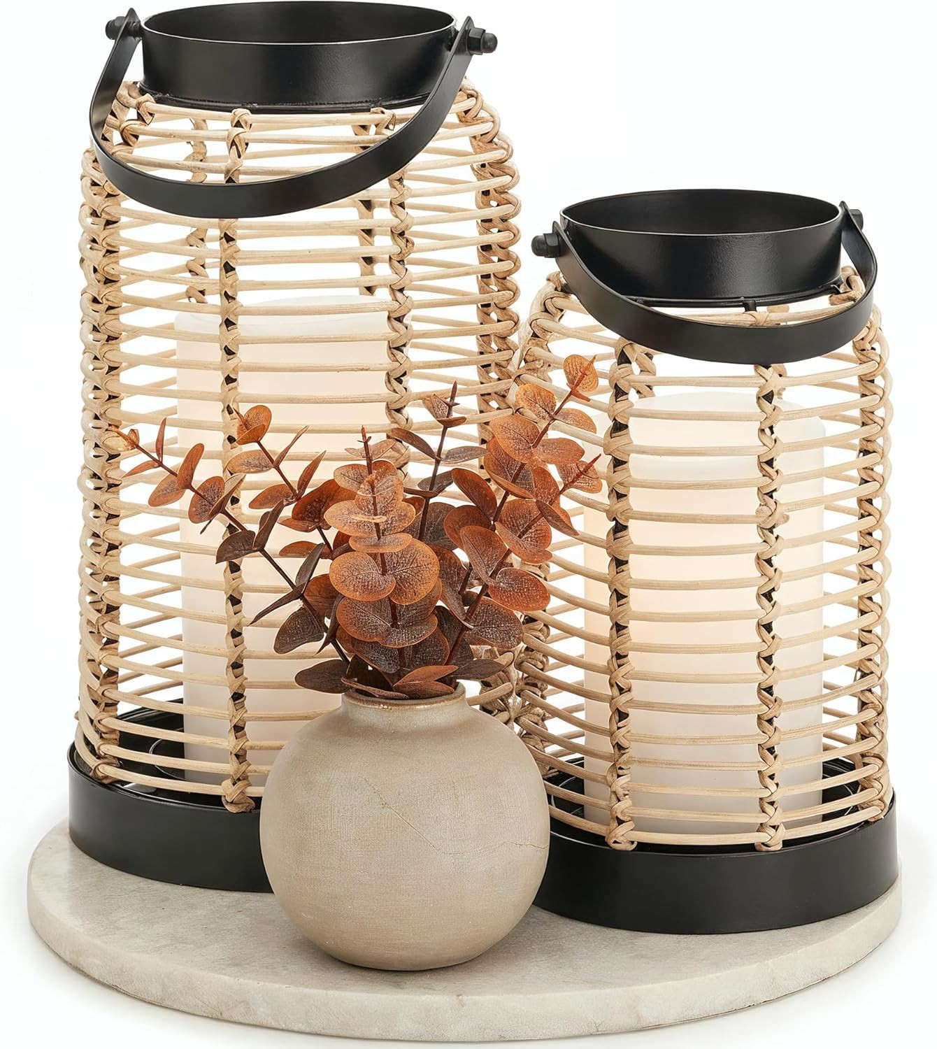 Natural Rattan Boho Lanterns – Handcrafted Chic Decor to Enhance Your Home