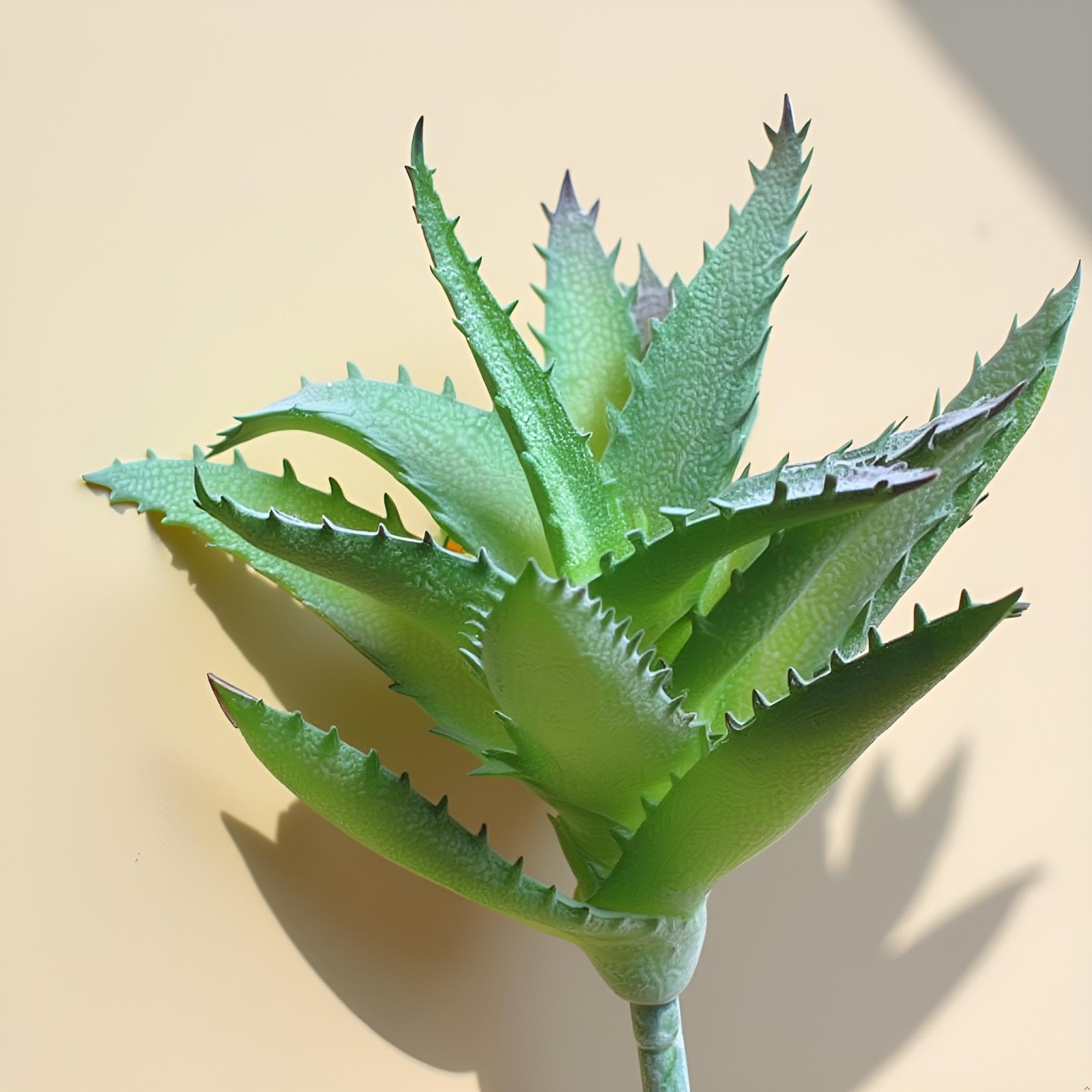 1Pc Green Artificial Succulents Aloe, Artificial Succulent Plant Fake Aloe Re…