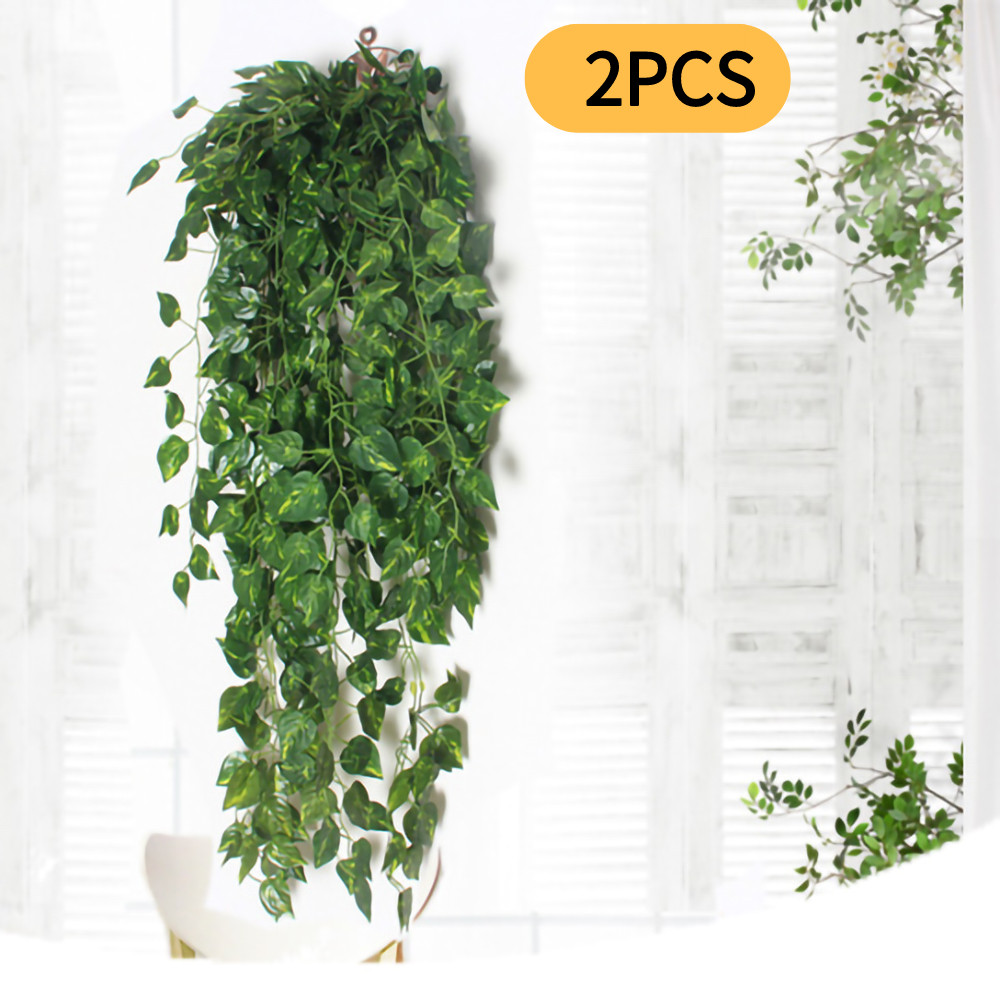 2PCS Artificial Fake Flower Vine Hanging Garland Plant Home Outdoor Garden Decor