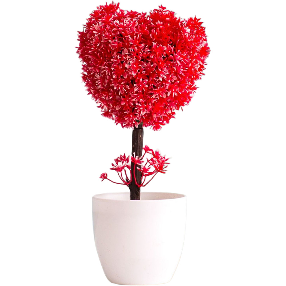 Artificial Camellia Silk Flower Display in Pot for Contemporary for interior