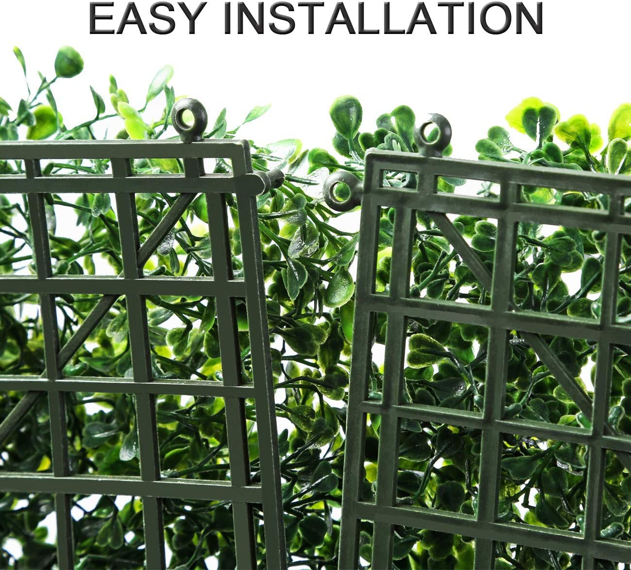 12 Pack 20″x20″ Artificial Boxwood Panels for Privacy & Decor, Indoor/Outdoor