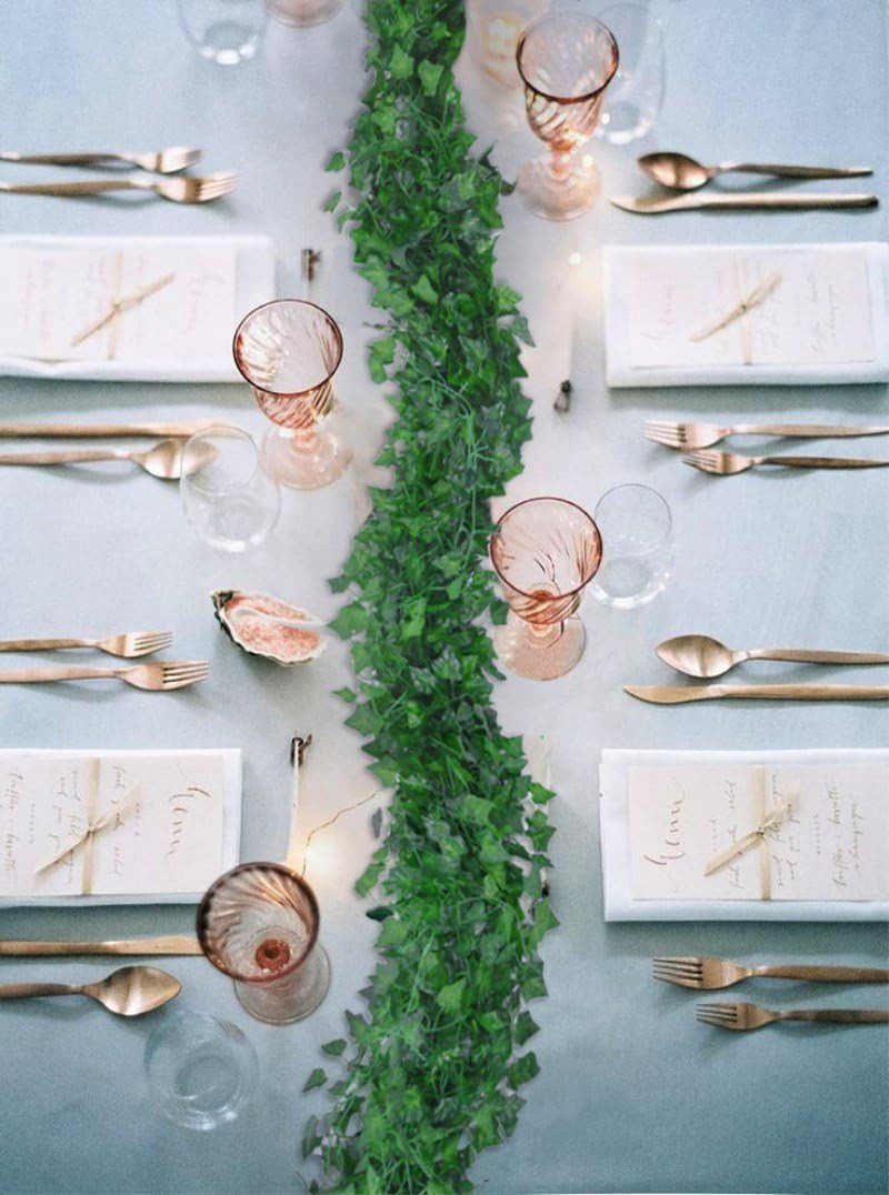 84 Feet 12 Strands Artificial Ivy Leaf Plants Vine Hanging Garland Fake Foliage