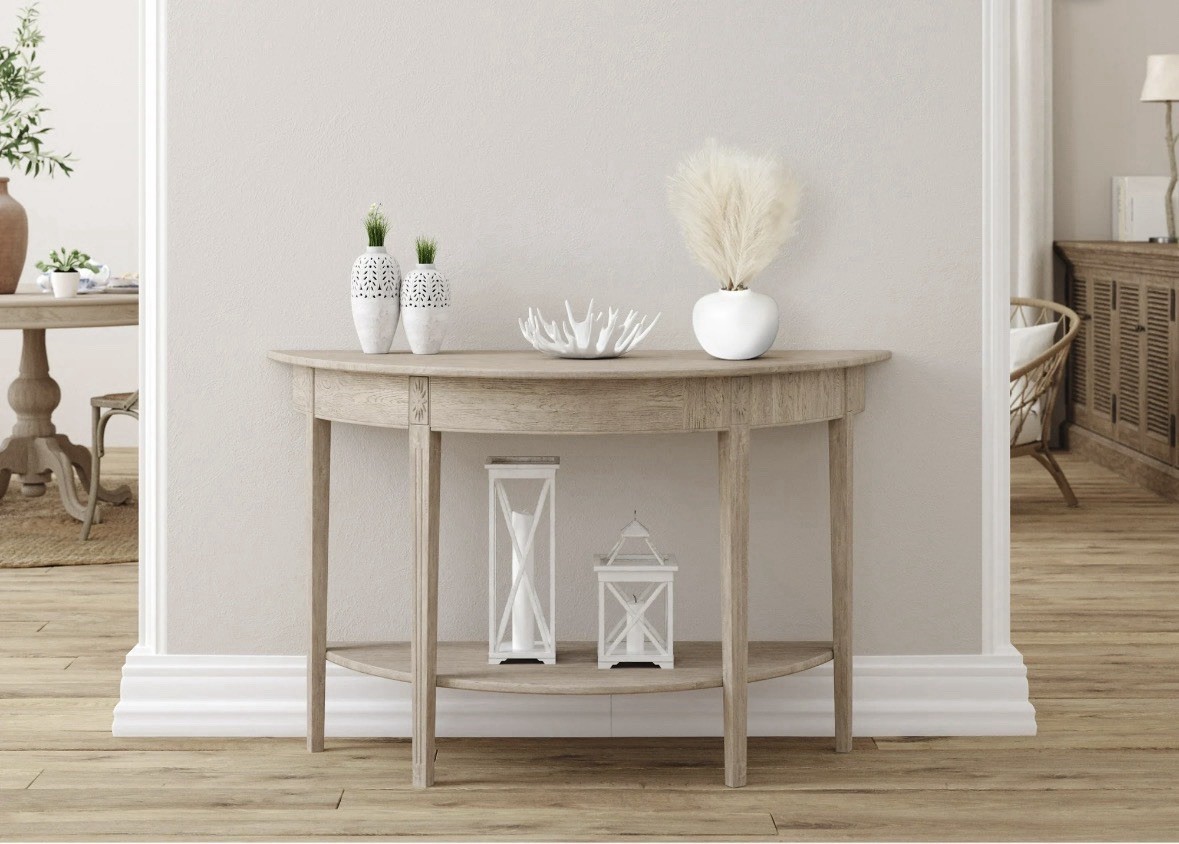 Artificial Pampas in a White Rounded Ceramic Vase – 14″ by Better Homes & Garden