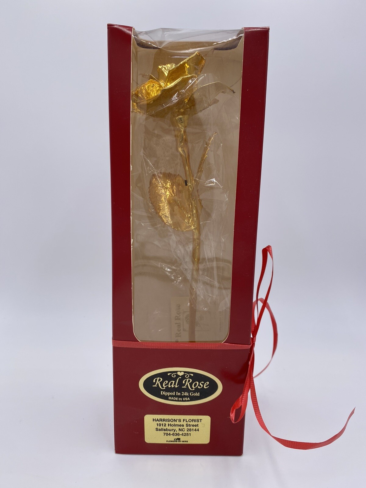 REAL ROSE ONE OF A KIND Dipped 24 K Gold Valentines Sweetheart Love