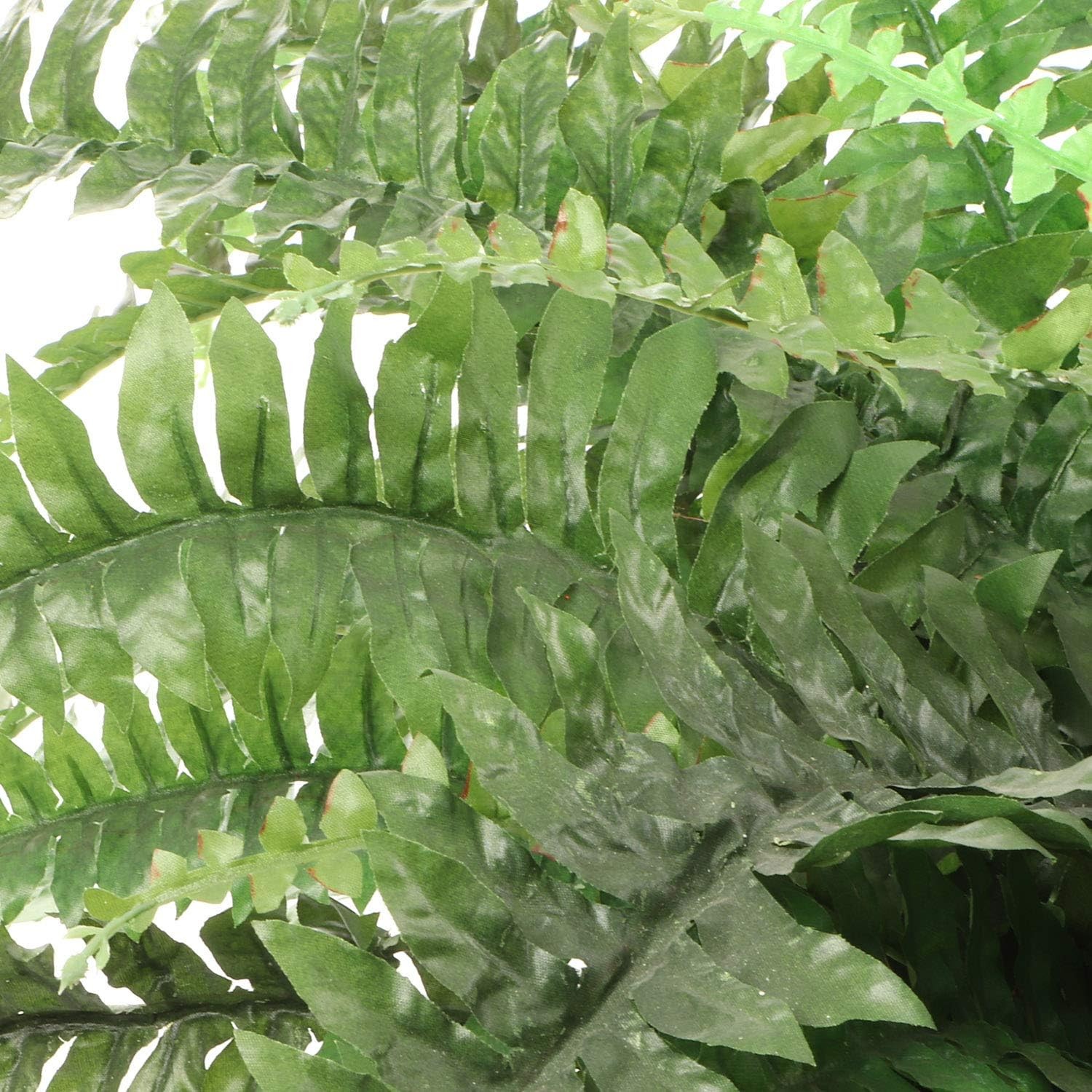 48-Inch Boston Fern Artificial Plants – Set of 6 Silk Ferns 48 Fronds Each Pack