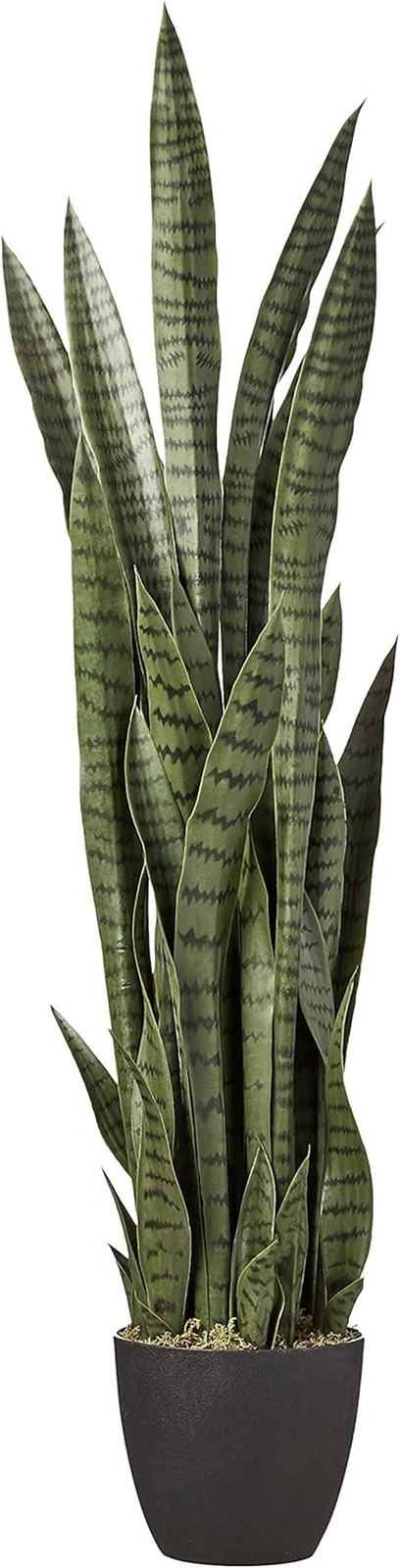 46In Artificial Snake Plant, Sansevieria Faux Greenery for Indoor Home Office De