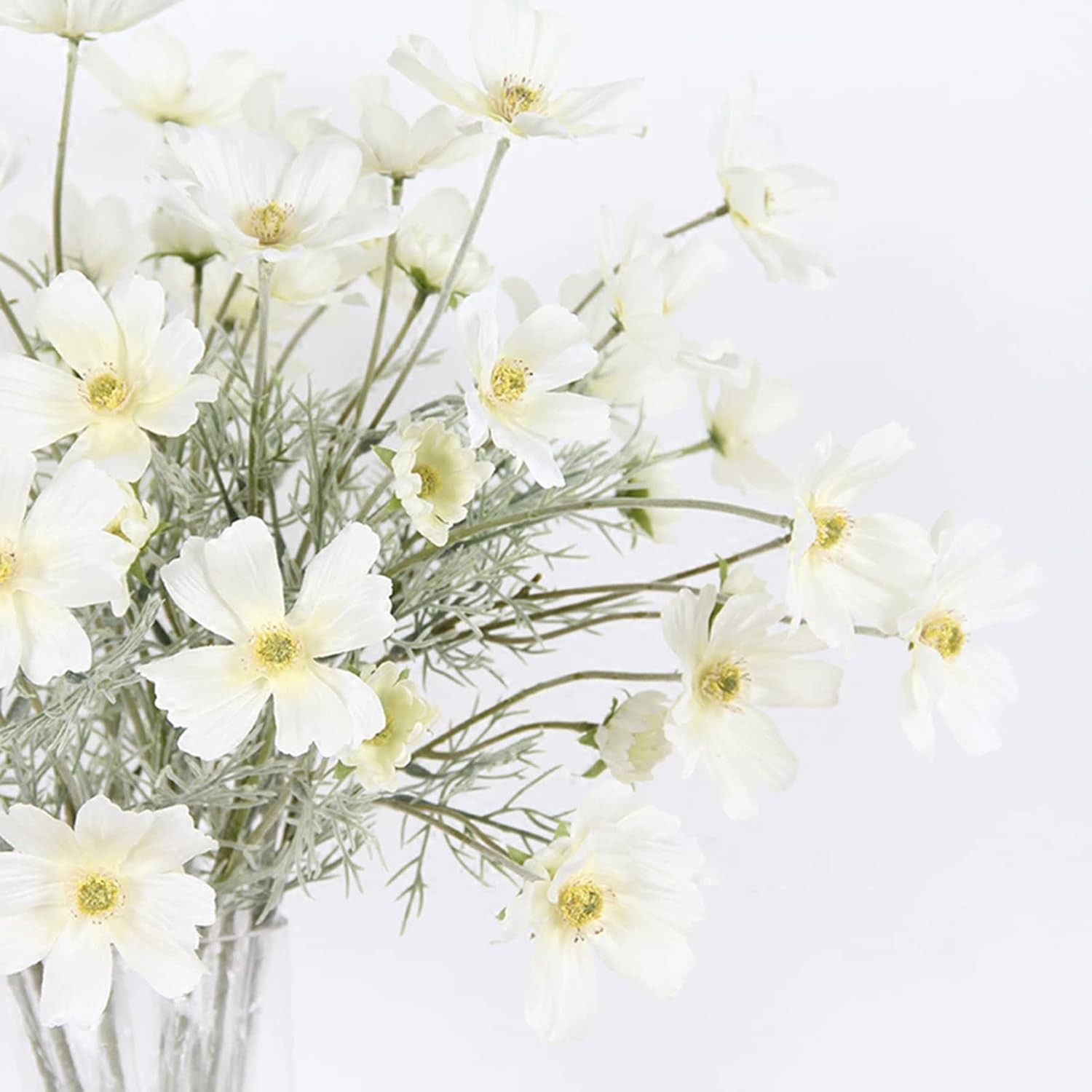 2 Pcs Artificial Fake Flowers Plants Cosmos Silk Flower Arrangements Wedding