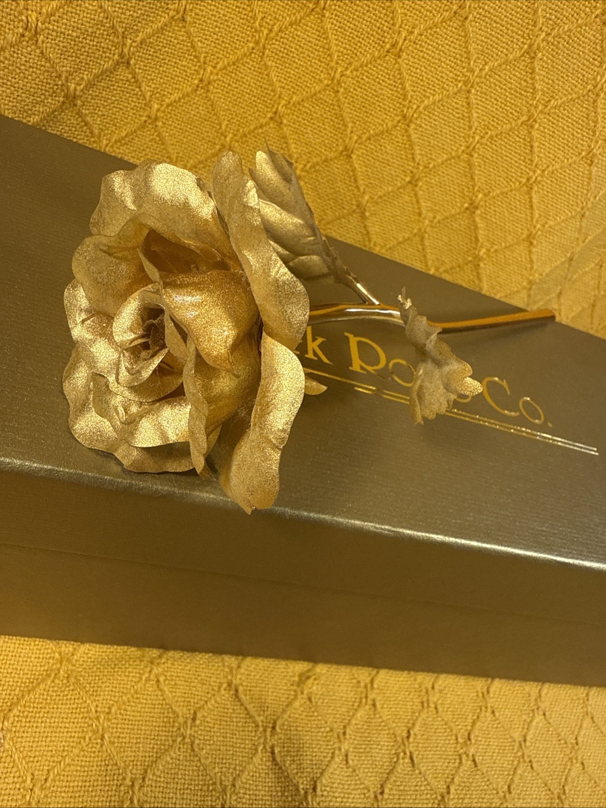 24K Gold Rose – Smaller, 6-7-inch — Delicate, Timeless Tribute to L-o-v-e.