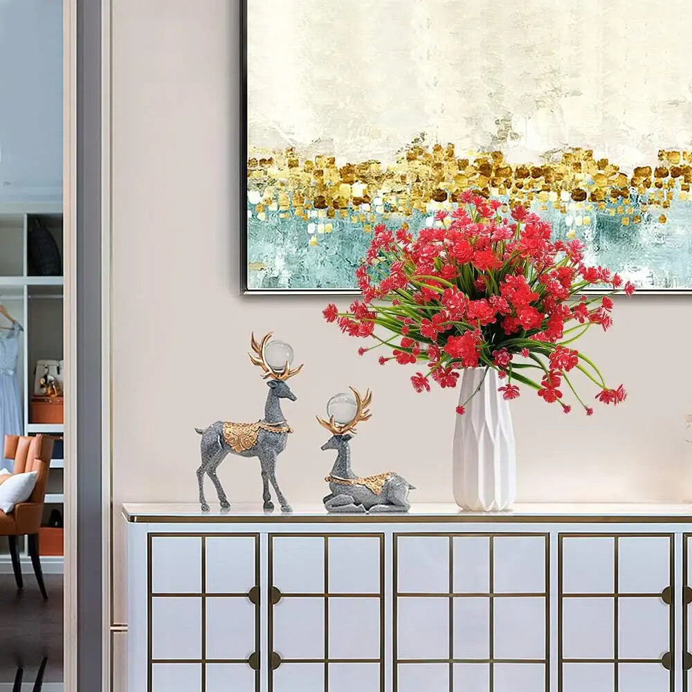 4pcs artificial flowers small Lotus home decoration outdoor floral art