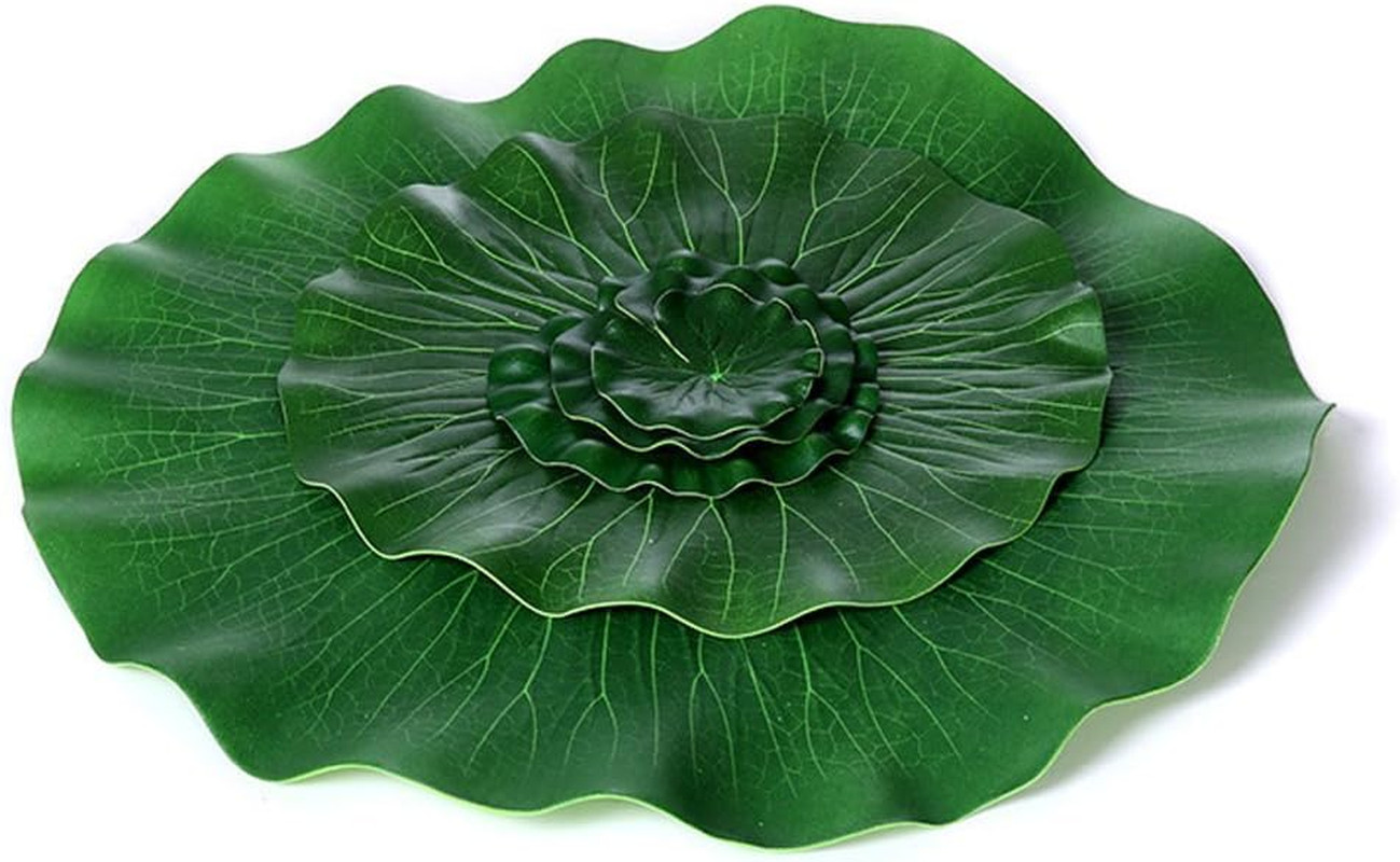 Artificial Realistic Lily Pads Floating Scenery Lotus Pods for Pool Decoration A