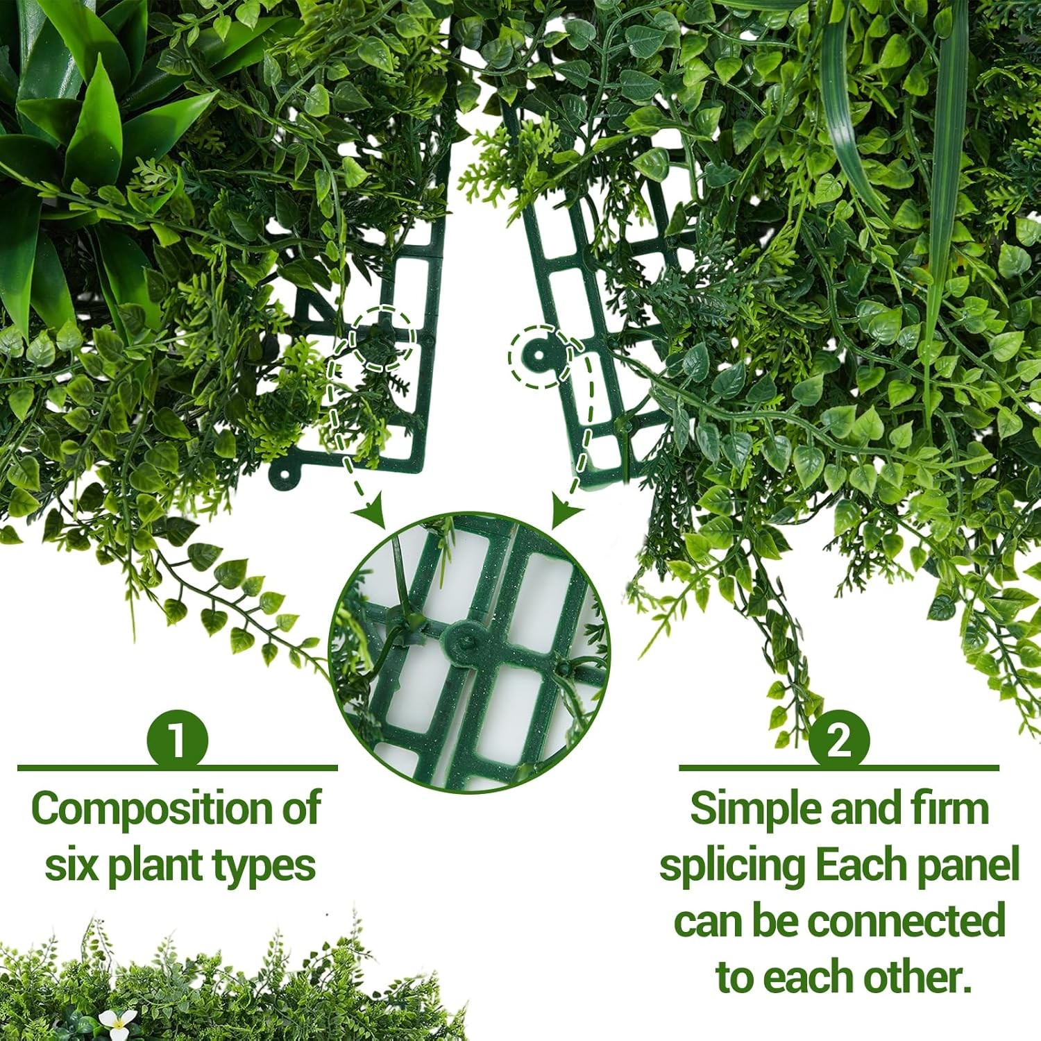 4/8/12X Artificial Greenery Wall Hedge Grass Fence Plant Fake Mat Foliage Panels