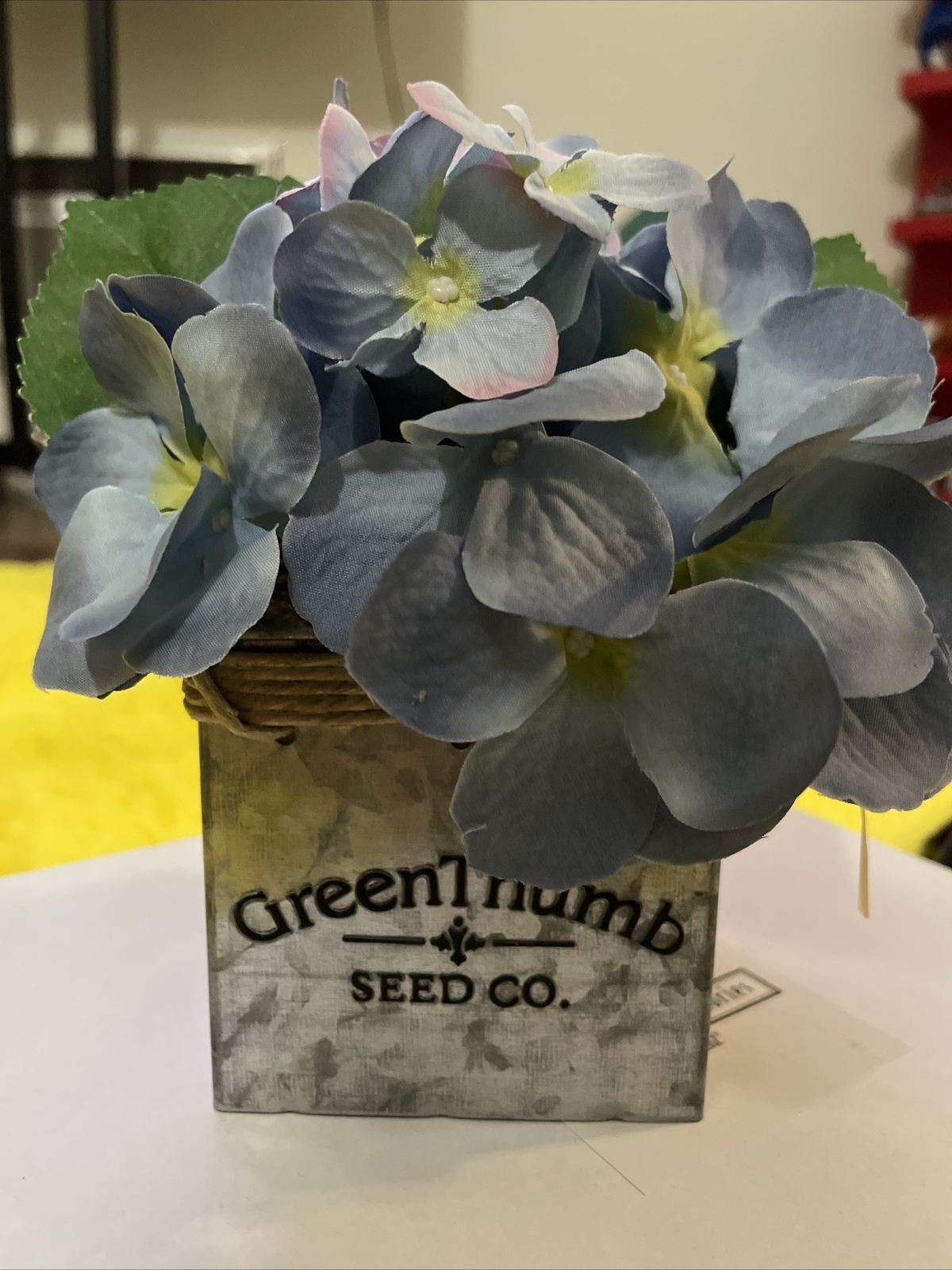GreenThumb Seed Co. Hydrangea Cube Decoration By Ganz