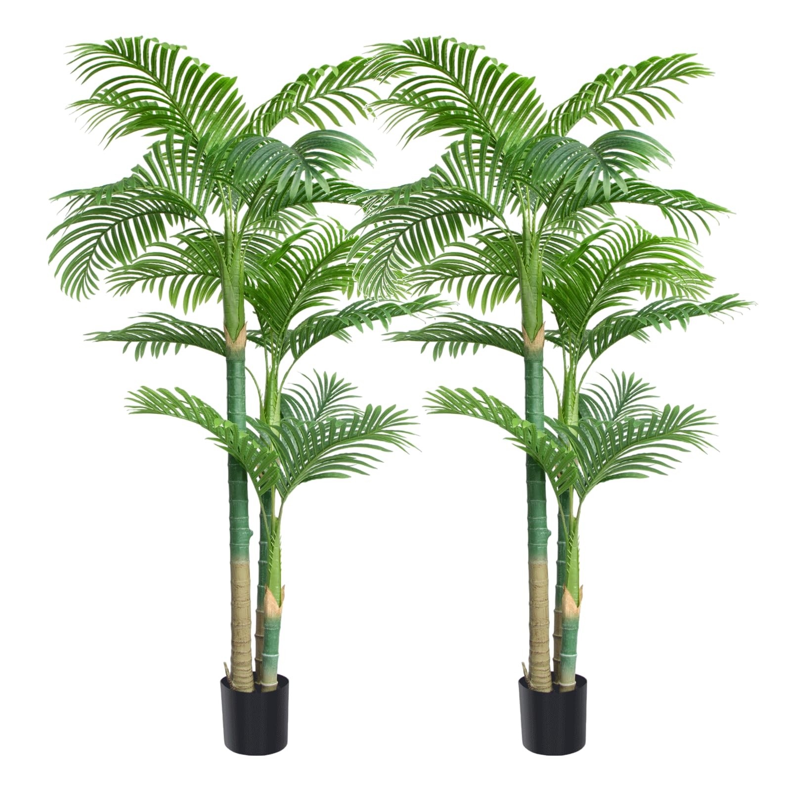 ARTIFICIAL PALM TREE 6FT 18LEAVES FAUX PALM PLANTS WITH POT FOR HOME DECOR INDOO