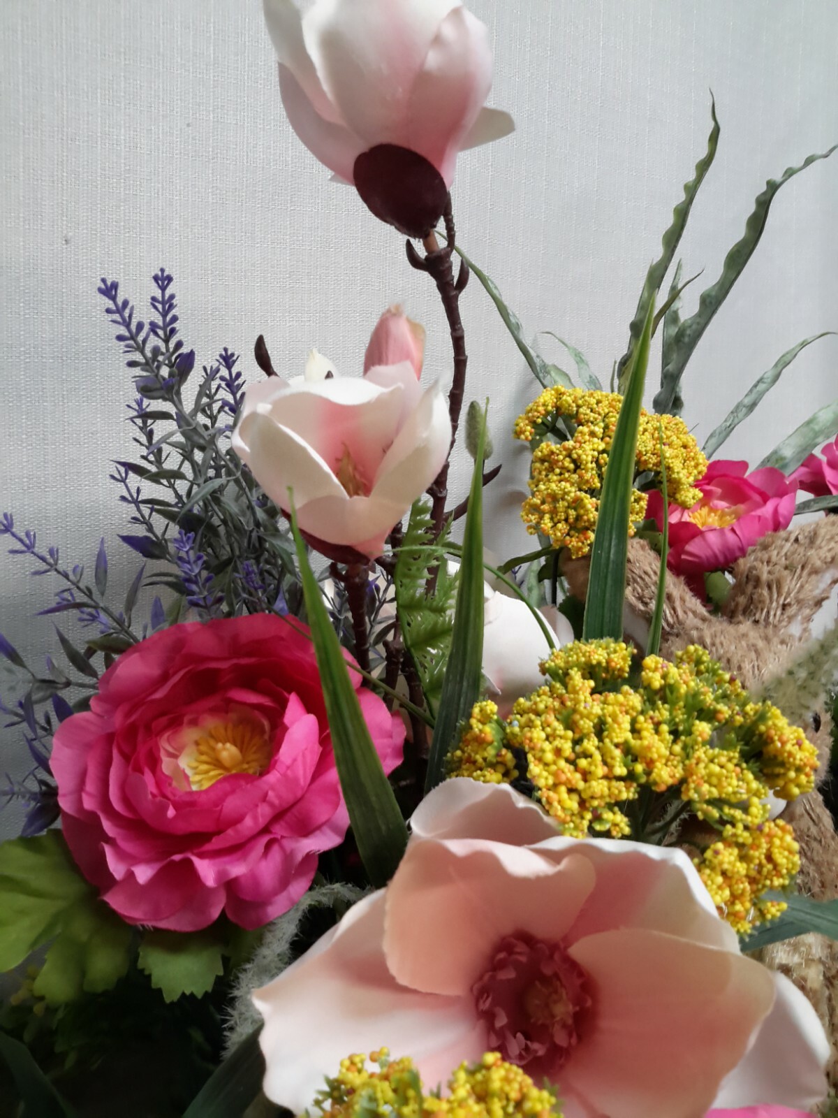 Flower Arrangement Spring Summer Table Centerpiece Easter Bunny Decor Mother Day