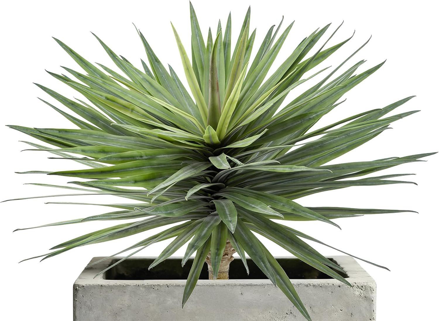Lifelike 33″ Artificial Agave Plant – UV Resistant Faux Succulent for Home & Gar