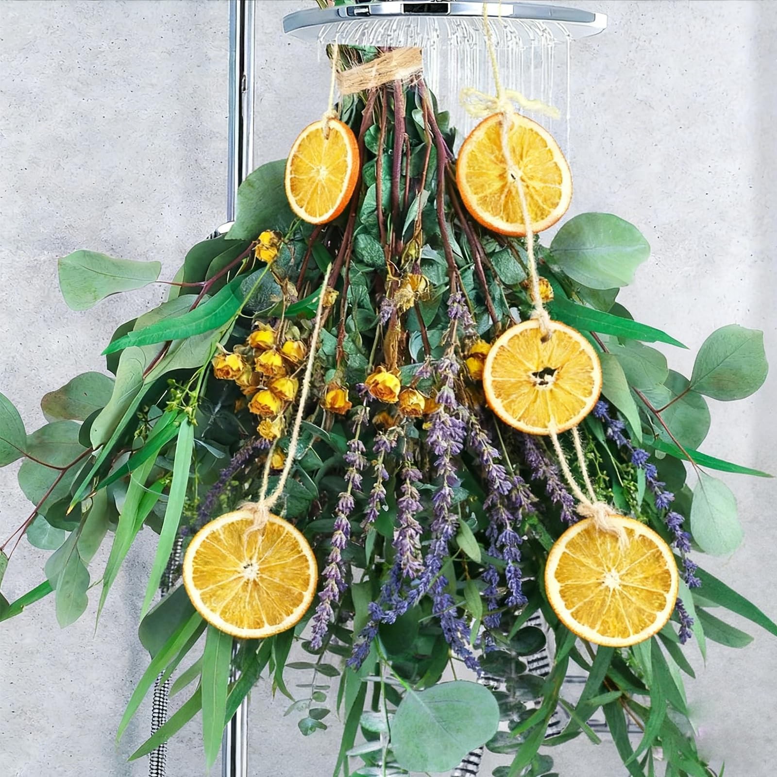 105 PCS Mixed 6 Kinds Dried Eucalyptus & Lavender Flowers Bundle for Shower,1…