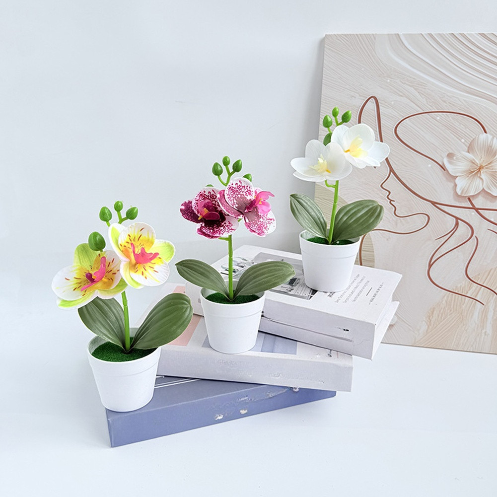 Miniature Living Room Decor Phalaenopsis Decor Realistic Butterfly Blooms