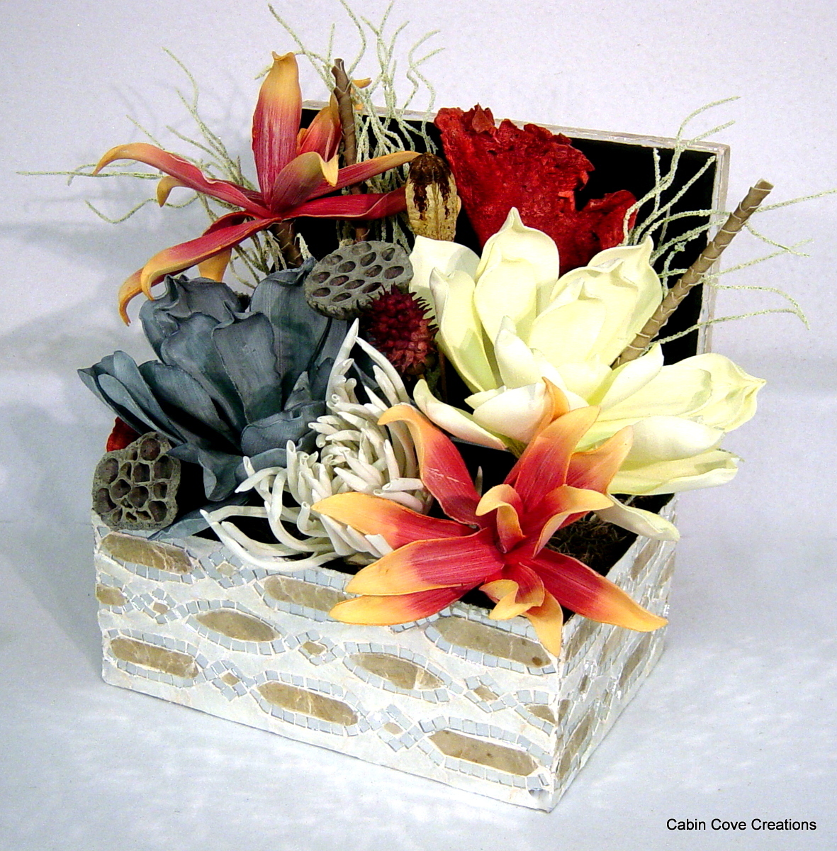 Coastal Floral Arrangement Centerpiece Exotic Tropical Beach Design LUXE