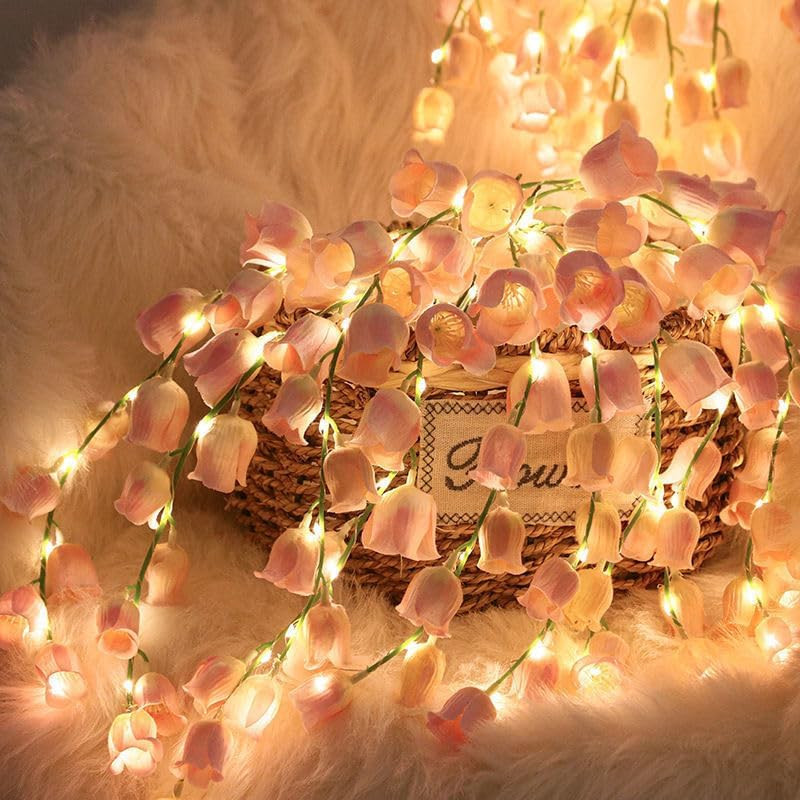 LED Lily of the Valley Bouquet 20 Artificial Plants Household Decoration Bedroom