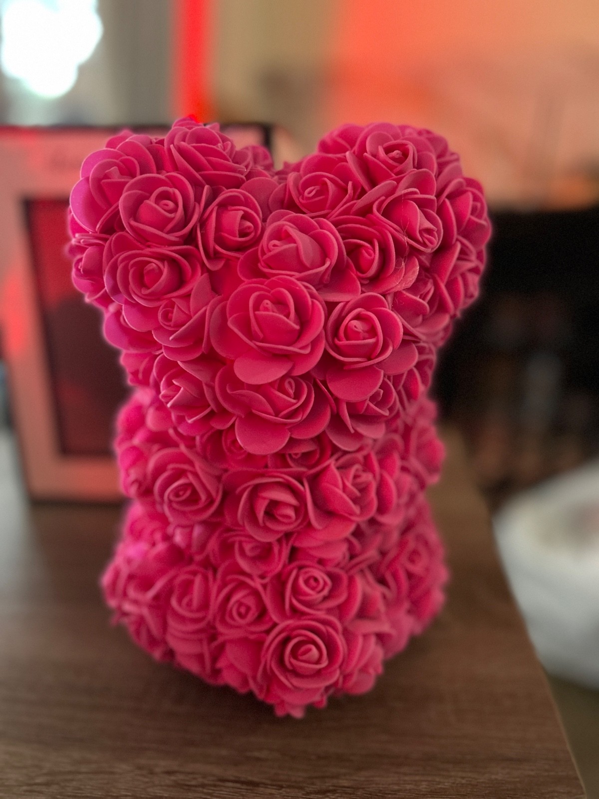 Flower Floral Foam Rose Teddy Bear Romantic Valentine’s Day Gift Girlfriend Wife