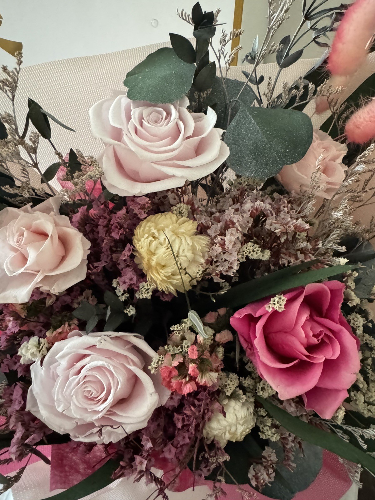 Polylove Flowers Pink Medium Forever Bouquet Mother’s Day Birthday Gift