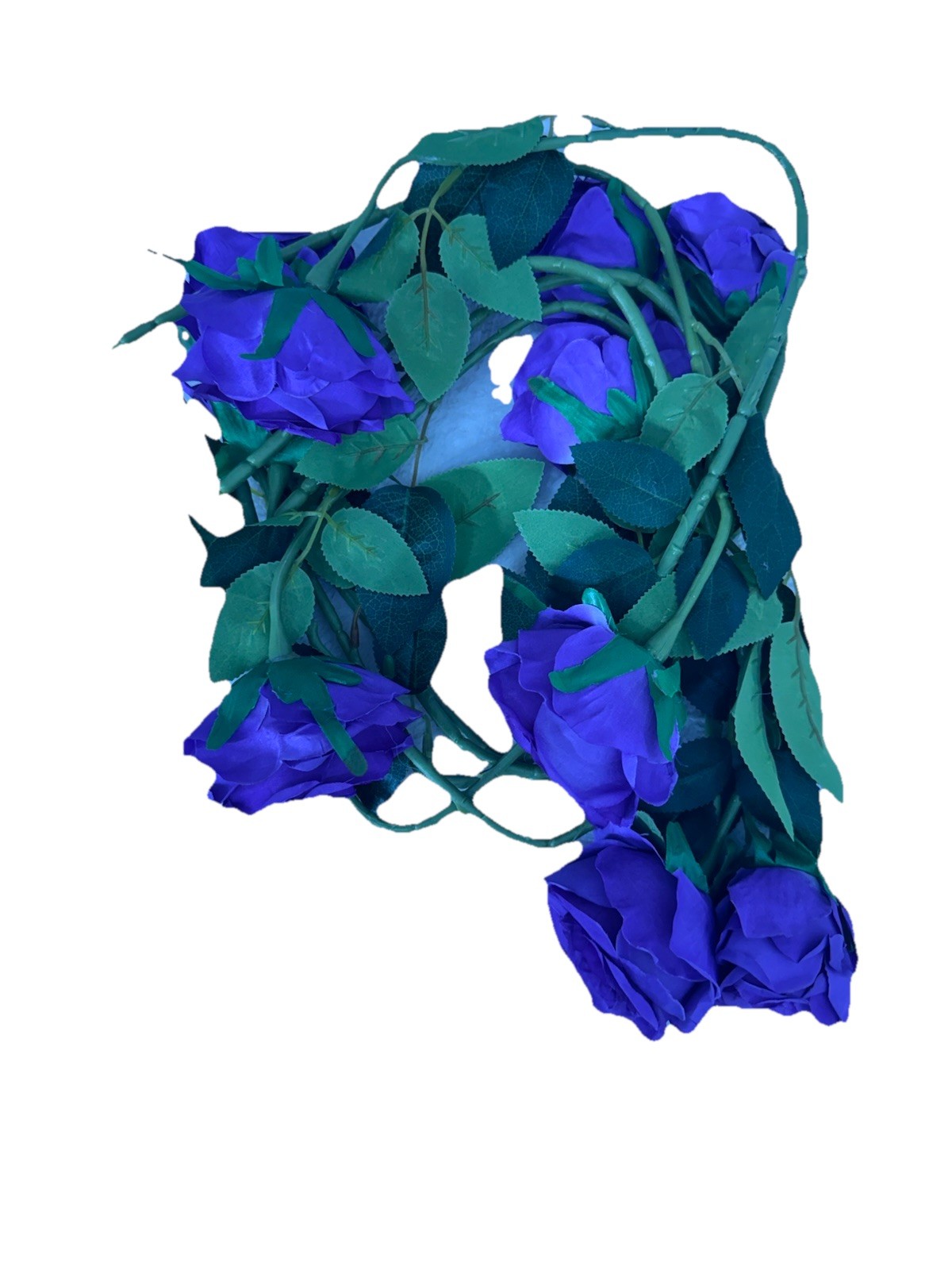 Pkg of 10 Pcs Artificial Flowers, Purple, Decoration, Approx 20″, NEW Roses