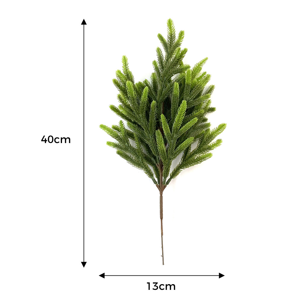 Artificial Pine Needles Branches 36/40/50cm Christmas Wedding Stage Office Decor