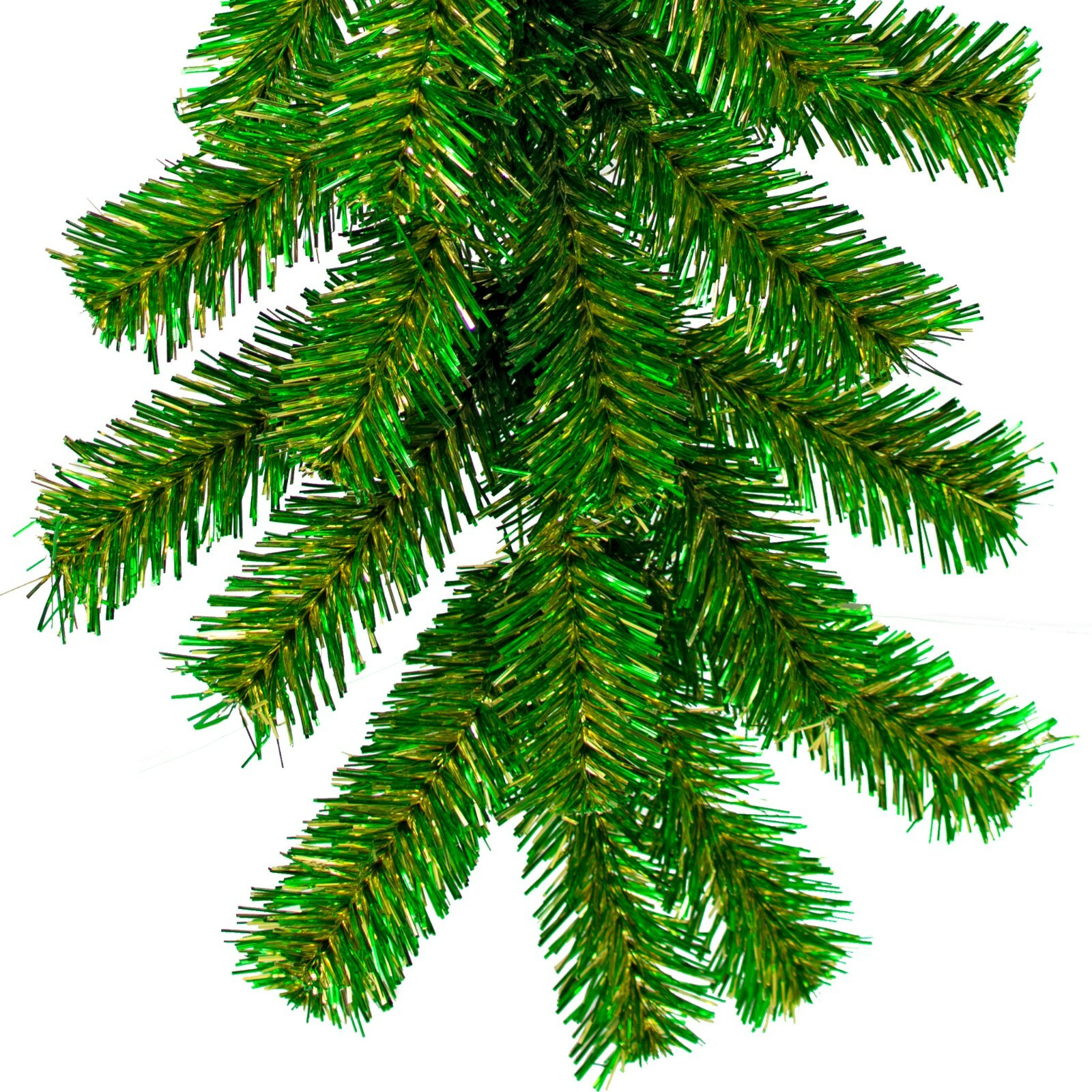 6FT St. Patrick’s Day Brush Garland Green and Gold Firework Tinsel Christmas