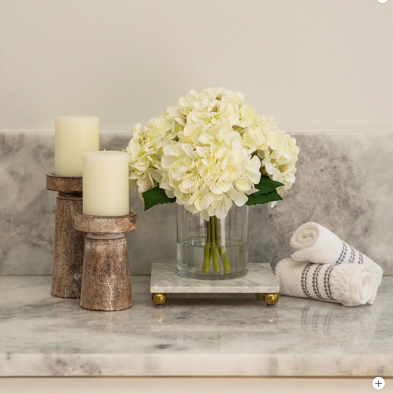 Nearly Natural Faux 12″ Hydrangea Arrangement