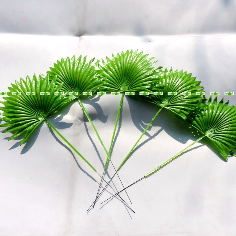 40cm 20pcs Lifelike Artificial Palm Coconut Plant Leaf Branch Home Decor Green