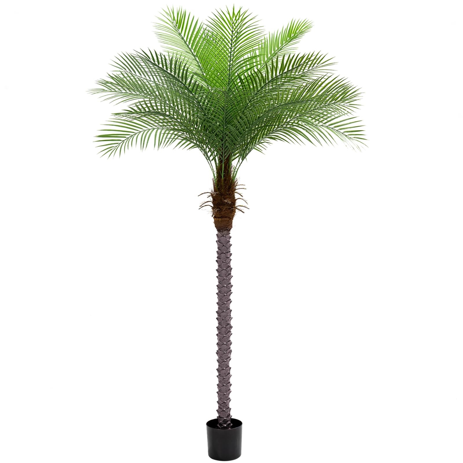 7ft Artificial Phoenix Palm Tree, Faux Coconut Silk Tropical Fake Palm Plant …