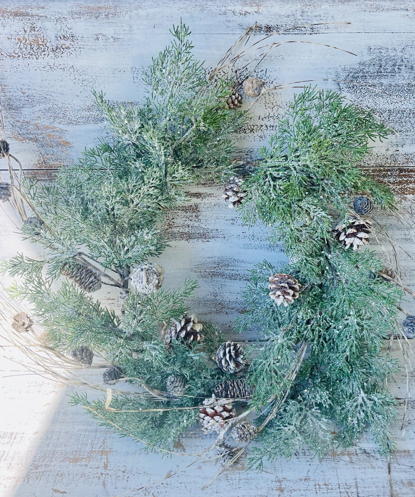 Birch Tipped Cedar Winter Or Christmas Wreath