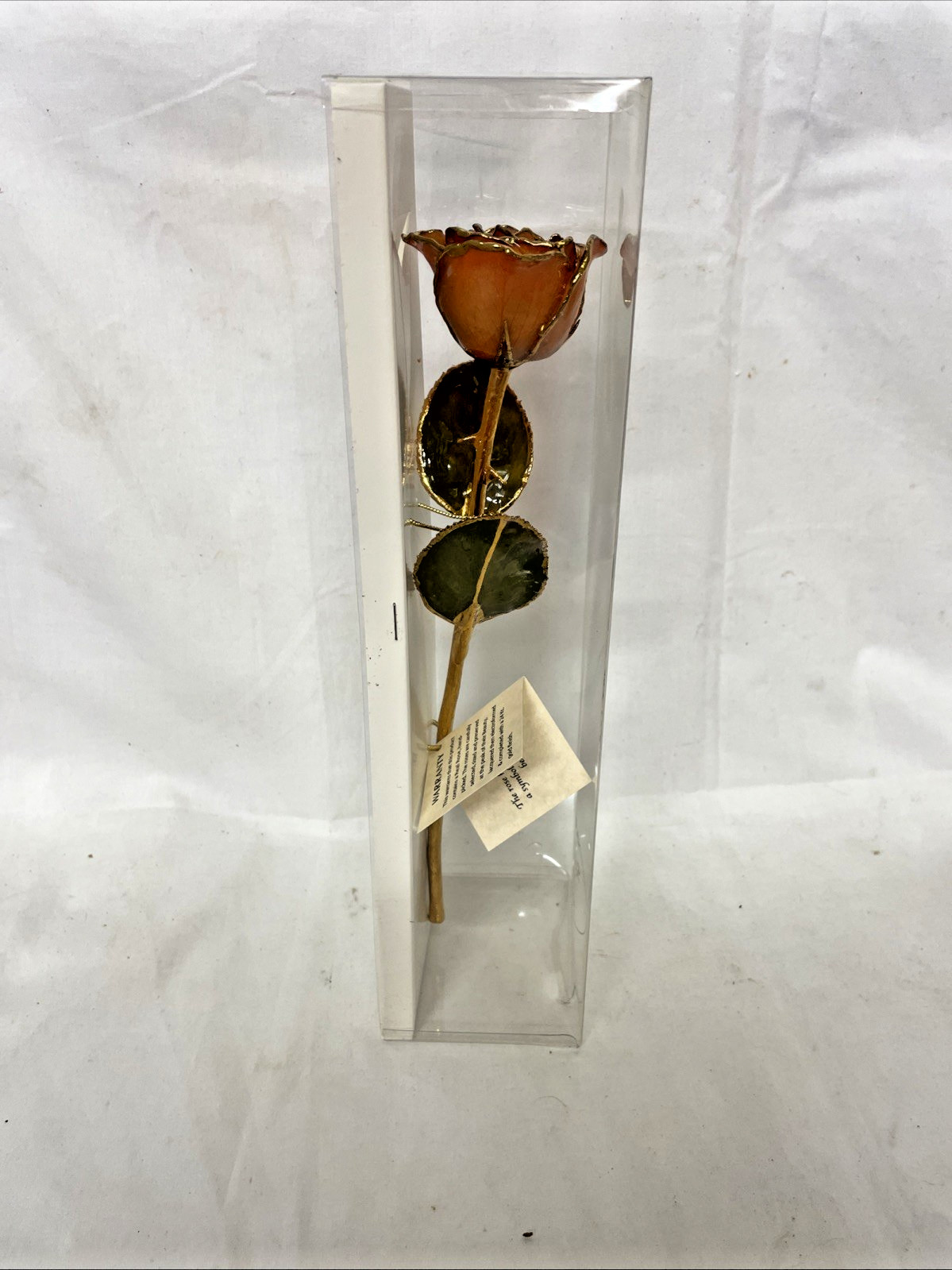 ETERNITY REAL ROSE FLOWER DIPPED IN 24K GOLD ORGINAL BOX TAG