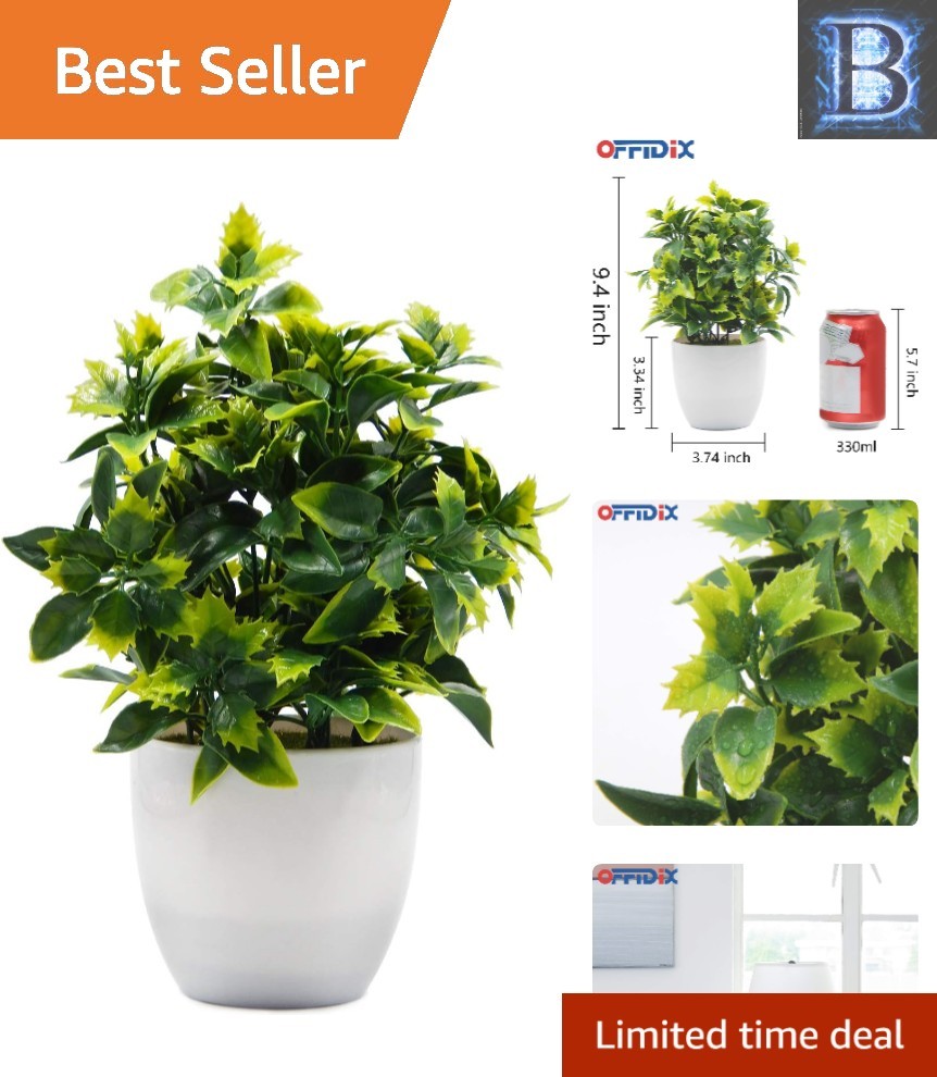 Realistic Artificial Plant in Round Pot – Ideal for Home and Office Interiors