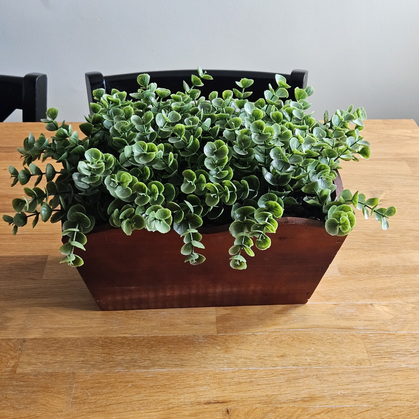 Faux Eucalyptus Boxwood with Cascading Leaves