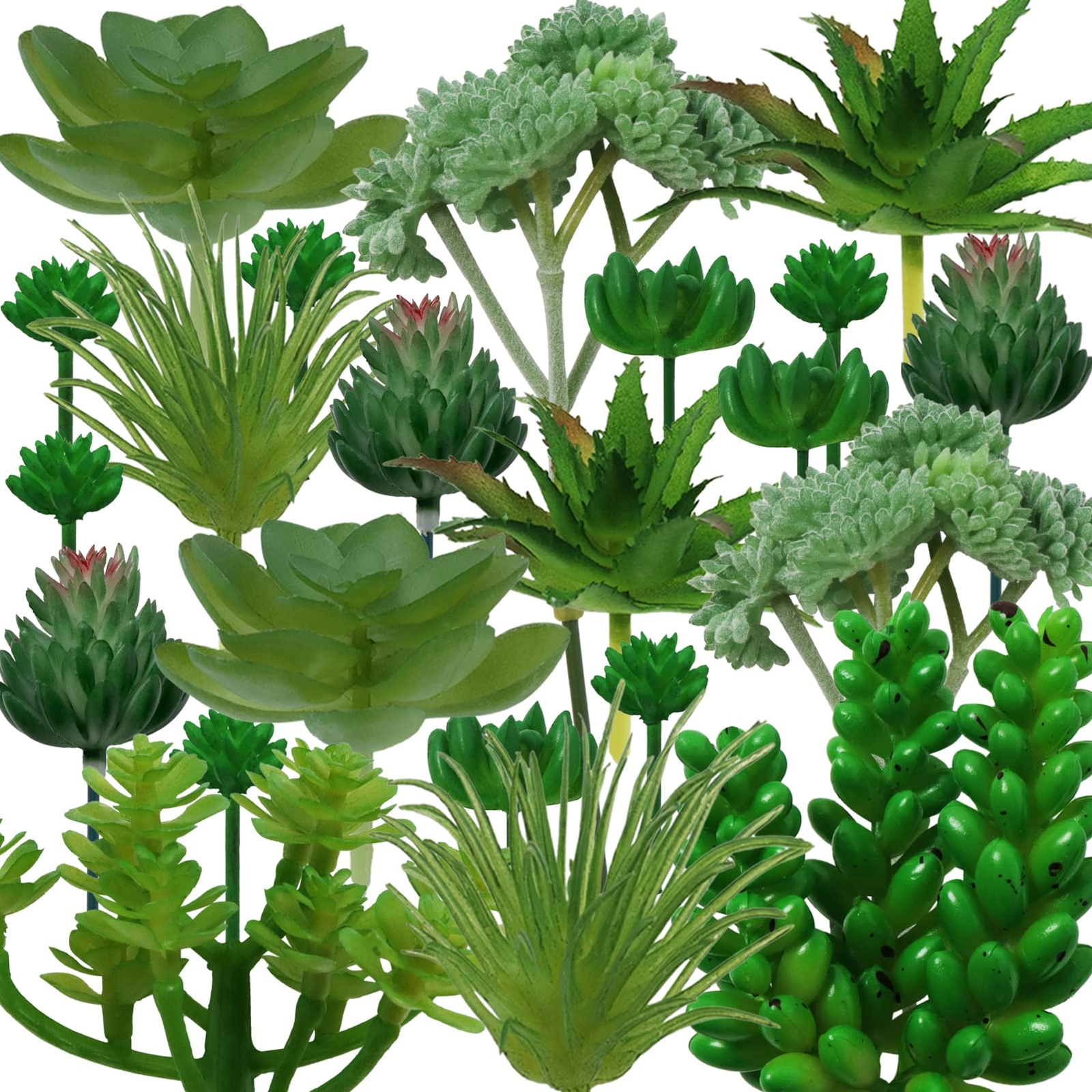 Fake Succulents Unpotted Realistic Plants Mini Artificial Succulent Plants