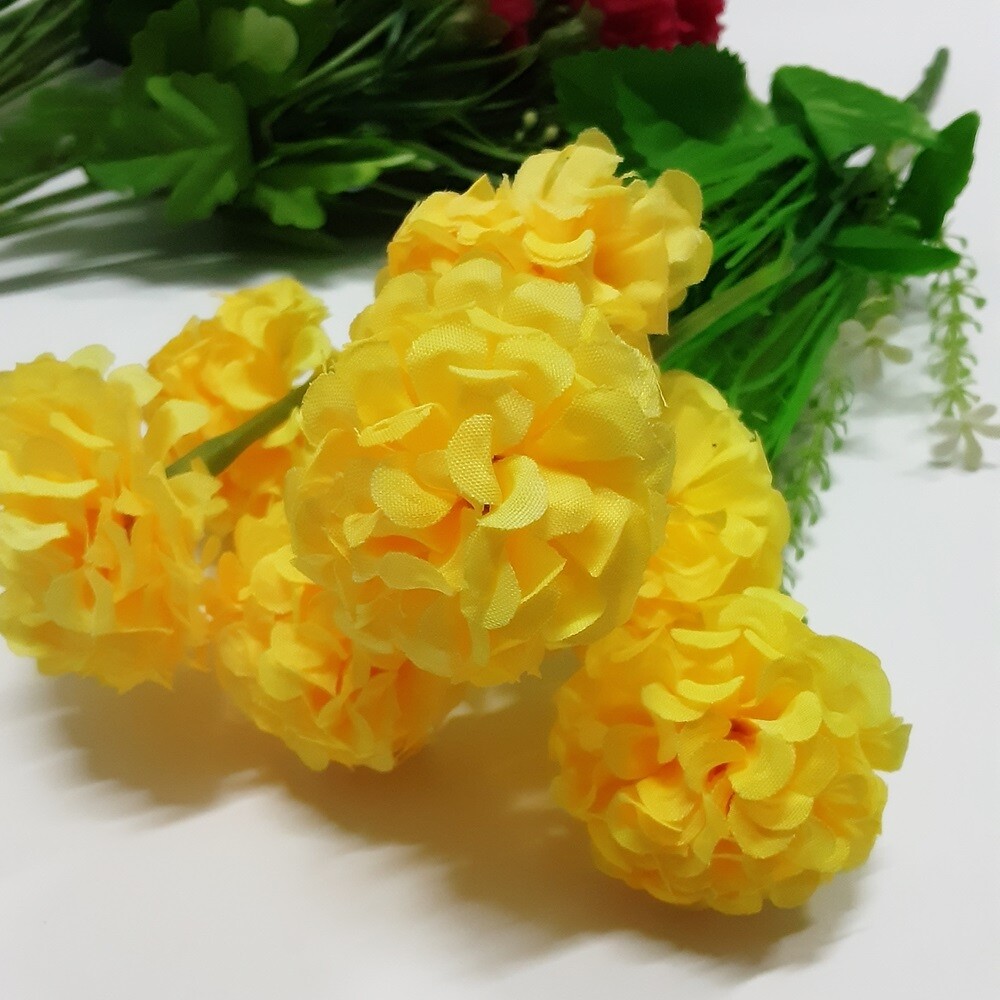 Artificial Red Roses& White Purple Yellow Red Flowers Nice Thai Floral Décor