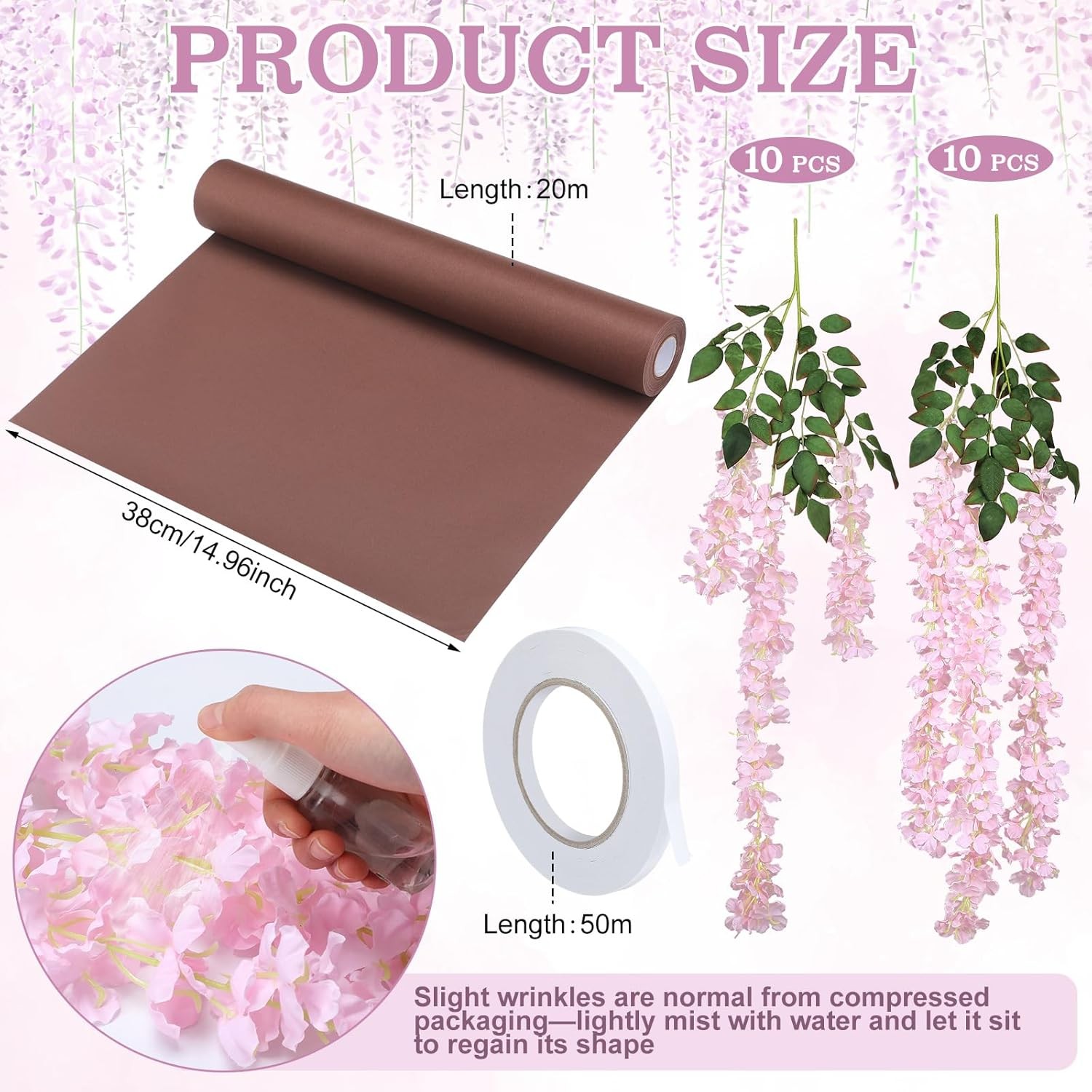 DIY Wisteria Tree Hanging 3D Paper Blossoms for Home Classroom