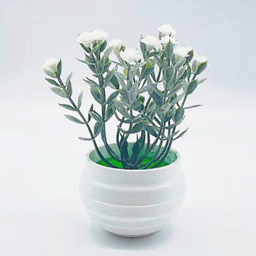 Simulation Gypsophila Small Potted Fake Flower Pot 11*9cm Artificial Flower