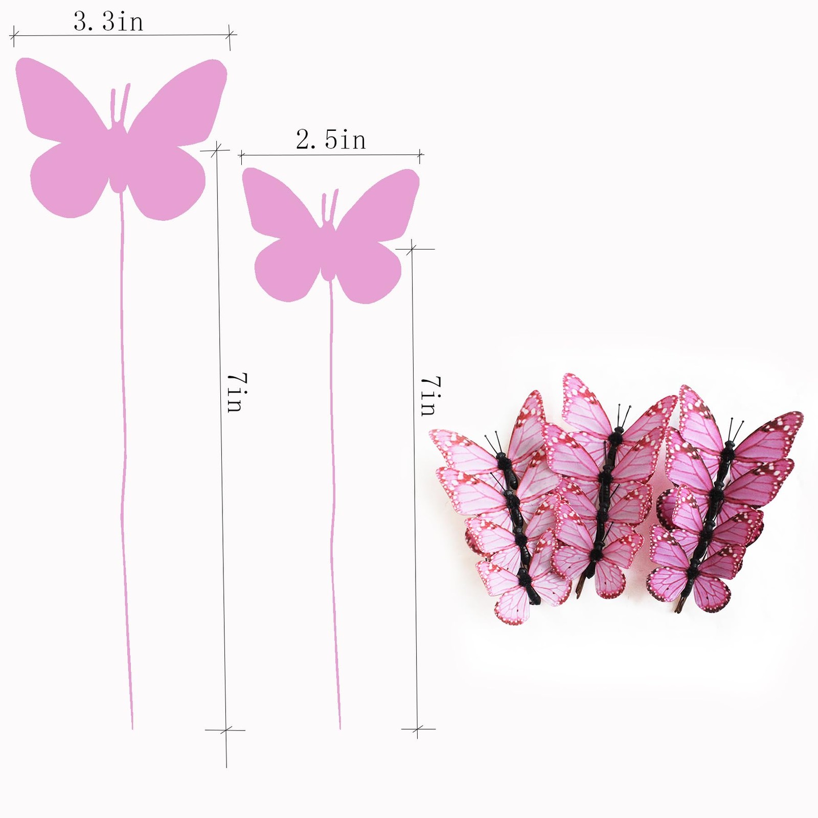 Artificial 3D Decorative Butterflies, Highly Decorative, Suitable for Wedding…