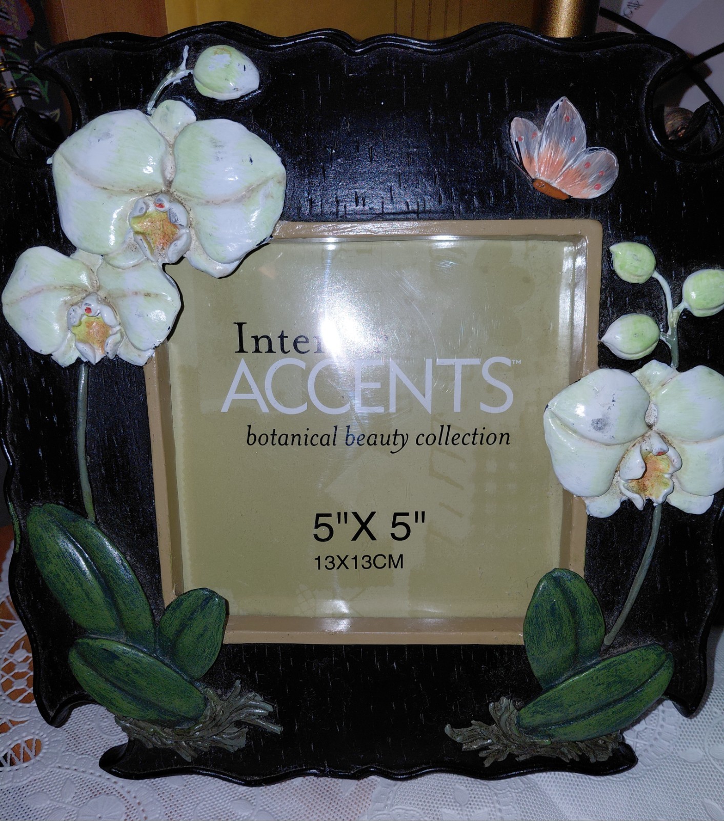 Interior Accents Botanical Beauty Orchid And Butterfly 6 Piece Set Black White