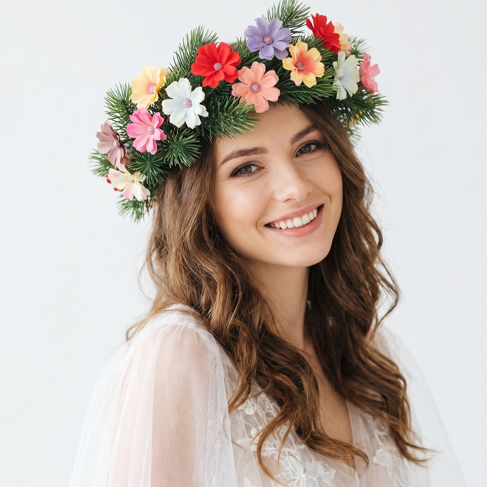 100 Pcs Fake Flower Heads Spring Assorted Small Flower Decorative Artificial …